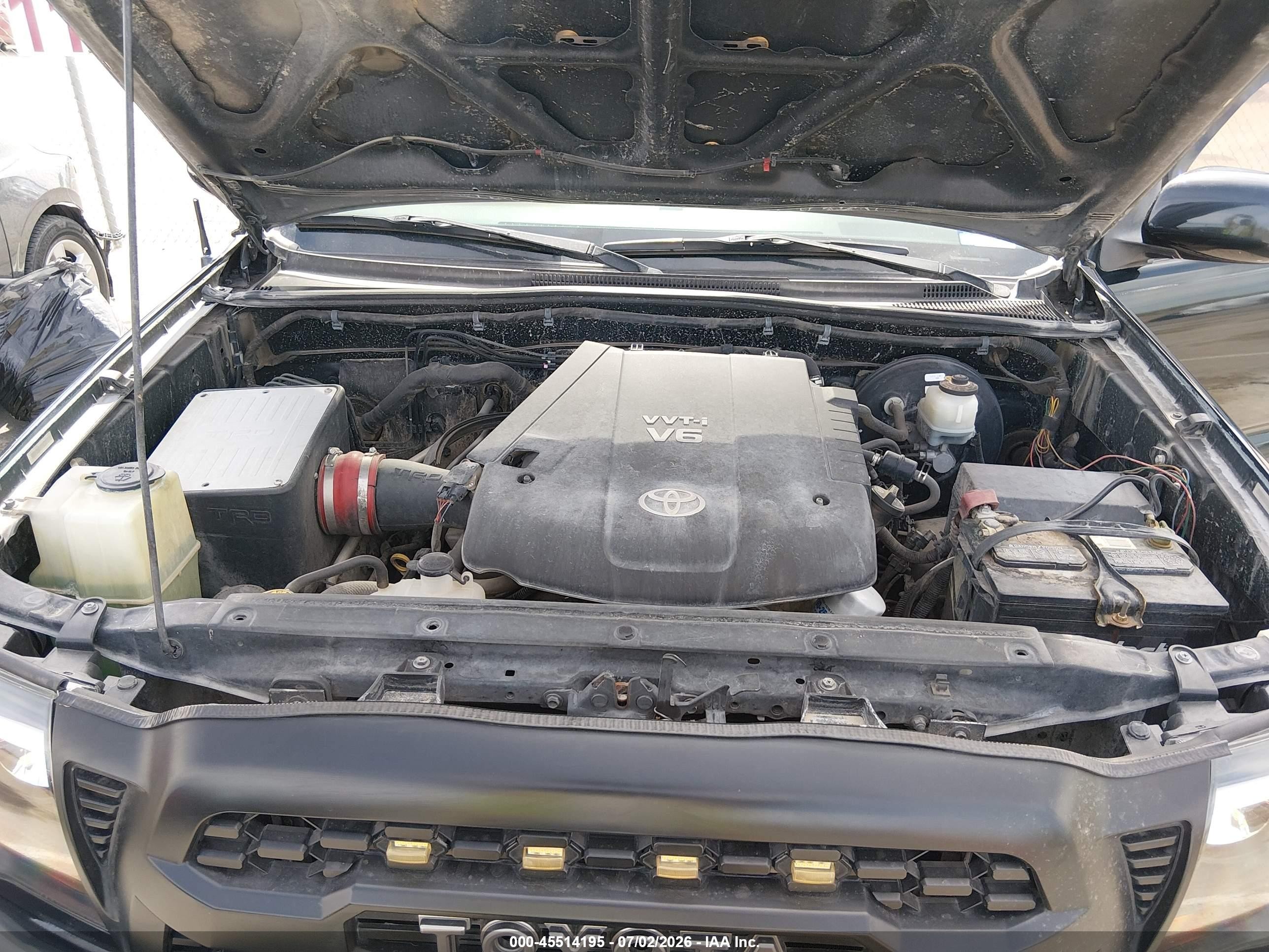 2009 Toyota Tacoma Base V6 Черный vin: 3TMLU42N79M024968