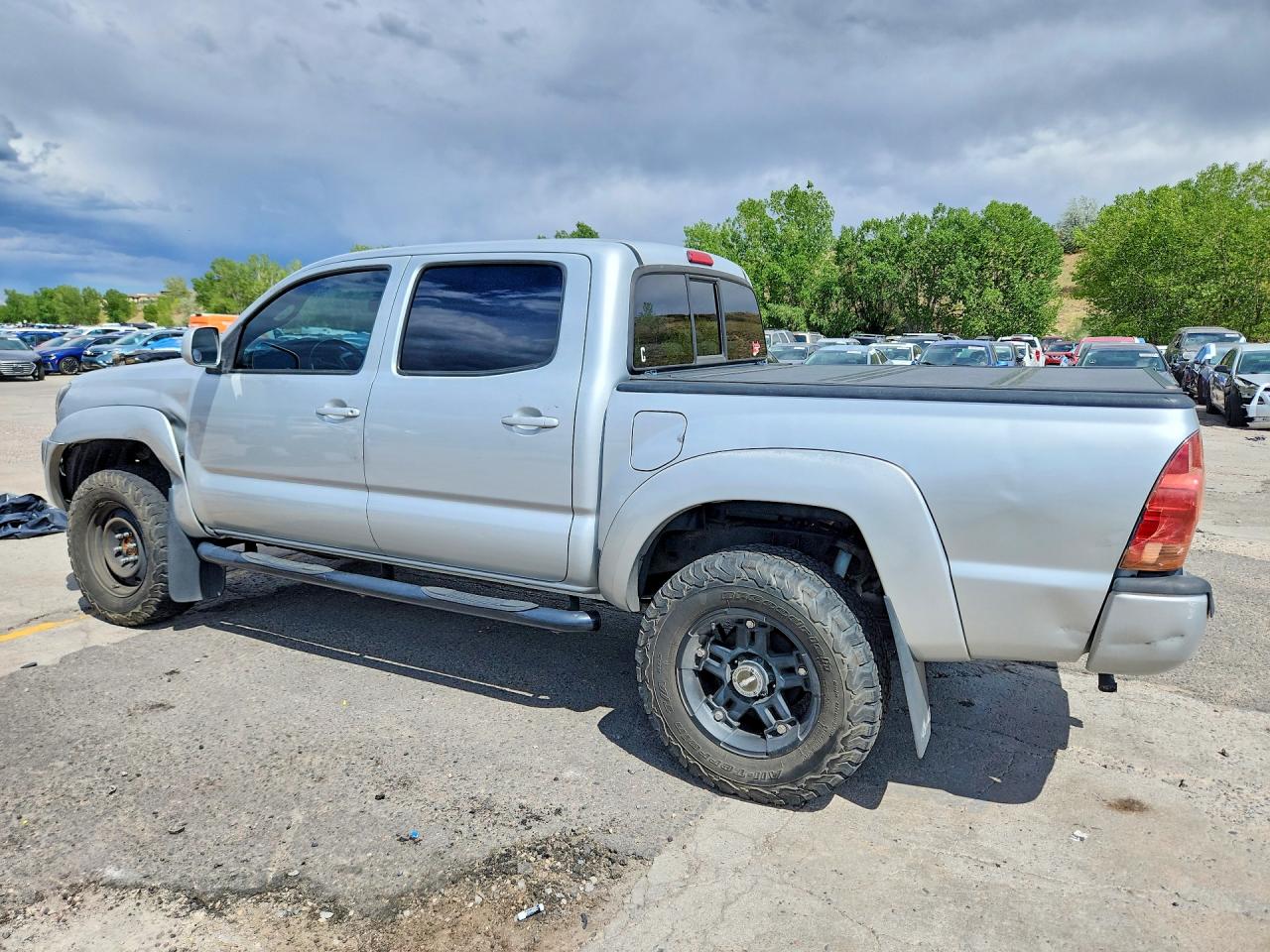 2008 Toyota Tacoma Double Cab Silver vin: 3TMLU42N88M018062