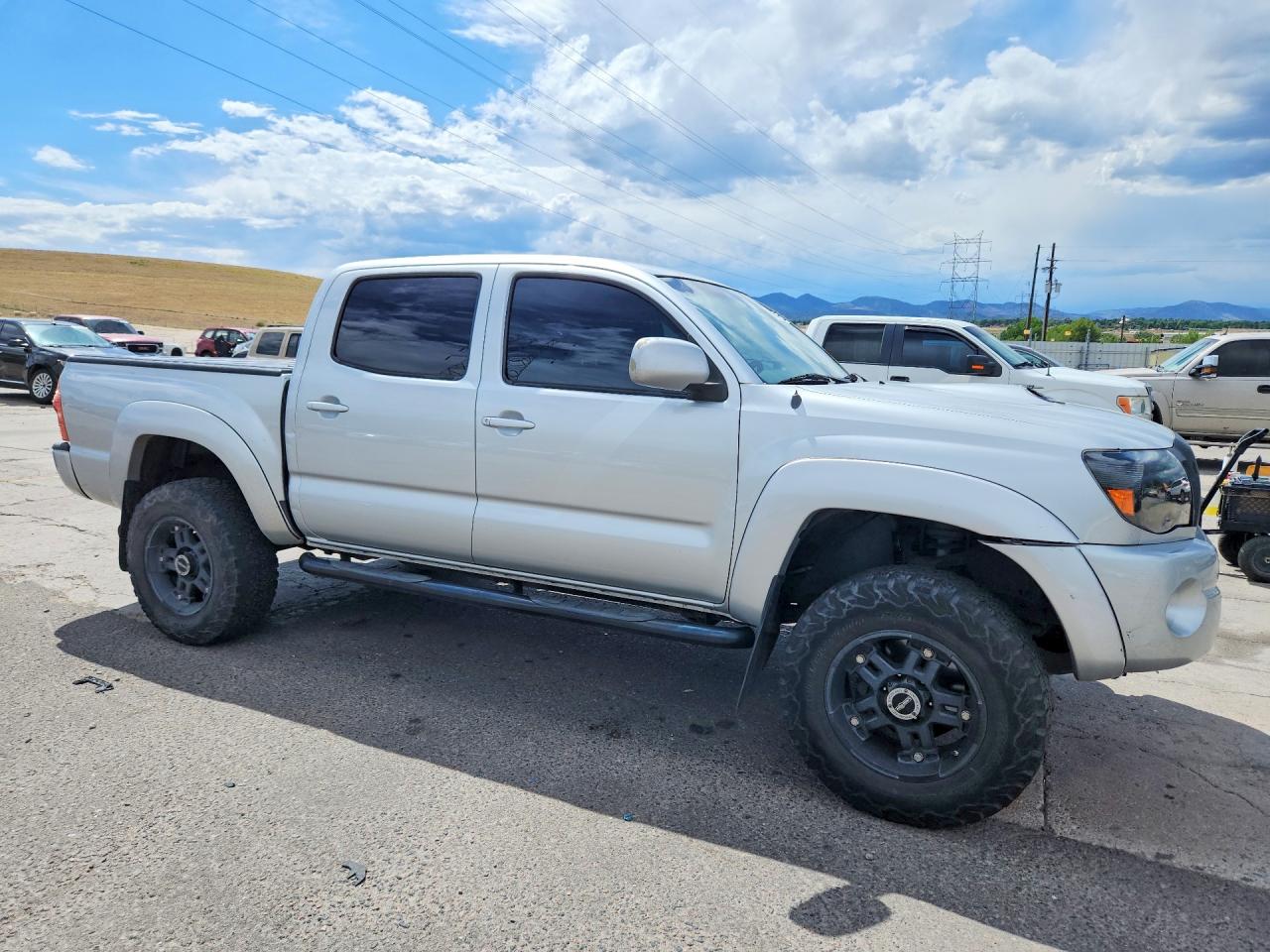 2008 Toyota Tacoma Double Cab Silver vin: 3TMLU42N88M018062