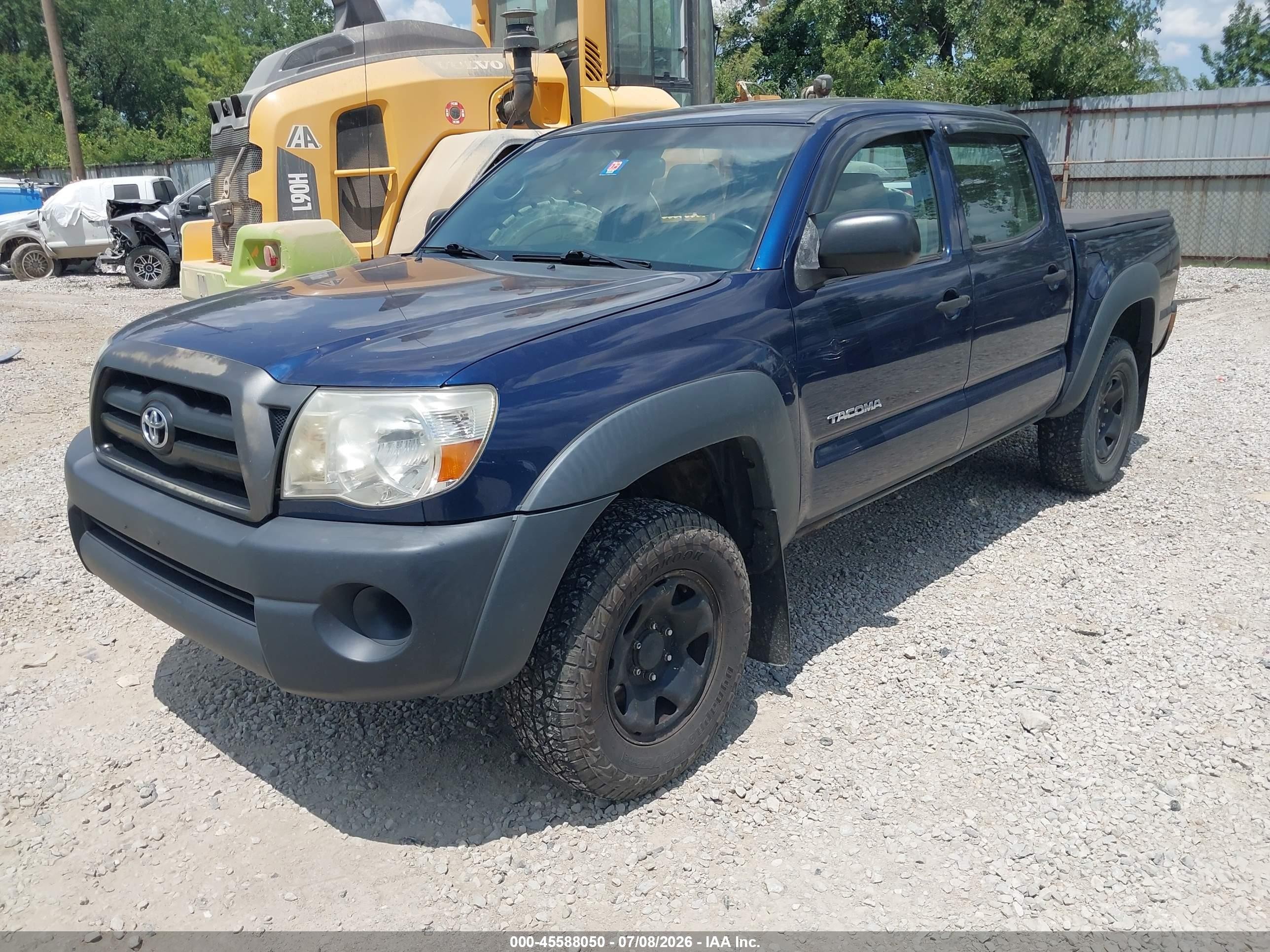 2008 Toyota Tacoma Base V6 Blue vin: 3TMLU42N88M020099