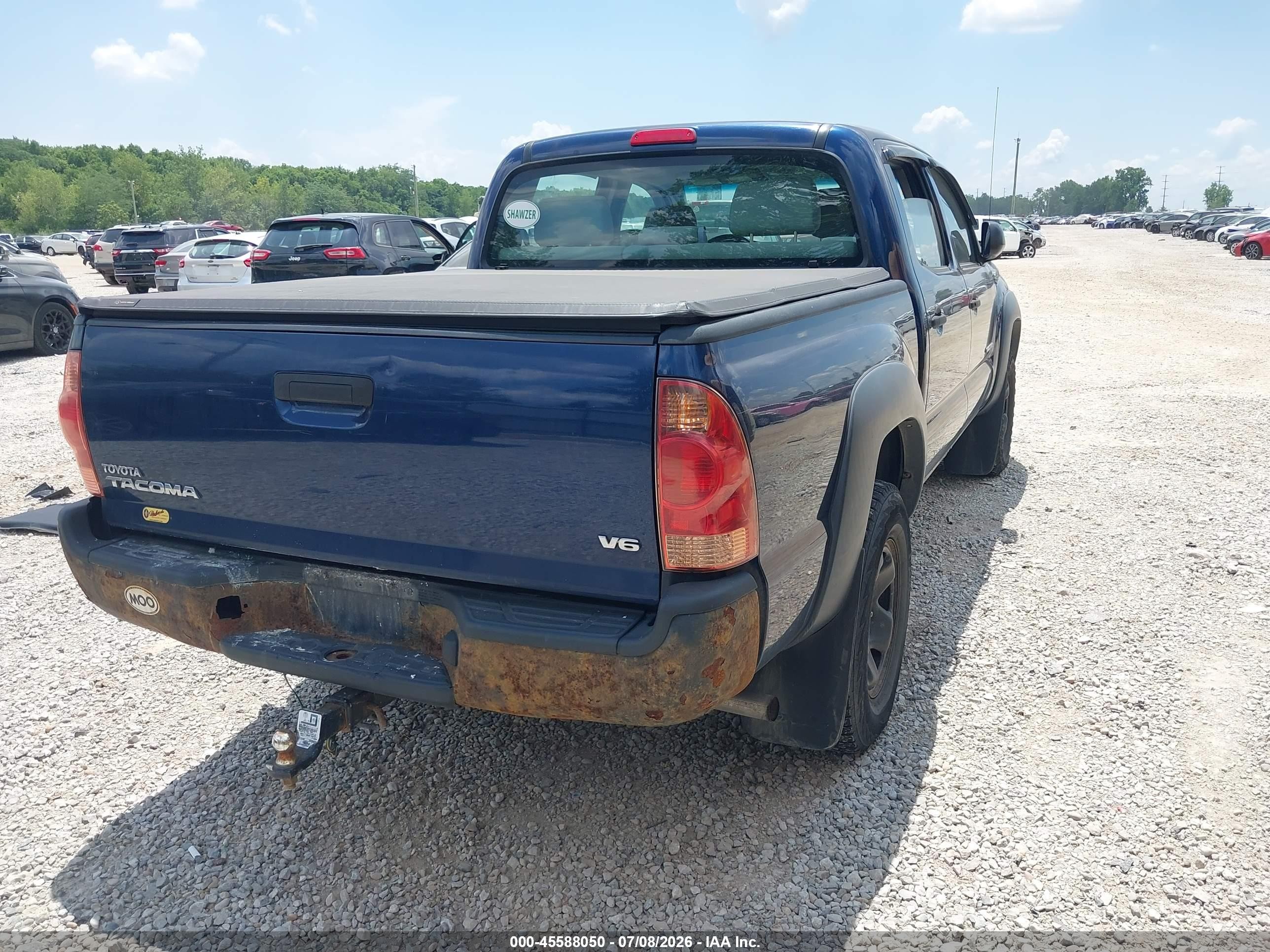 2008 Toyota Tacoma Base V6 Blue vin: 3TMLU42N88M020099