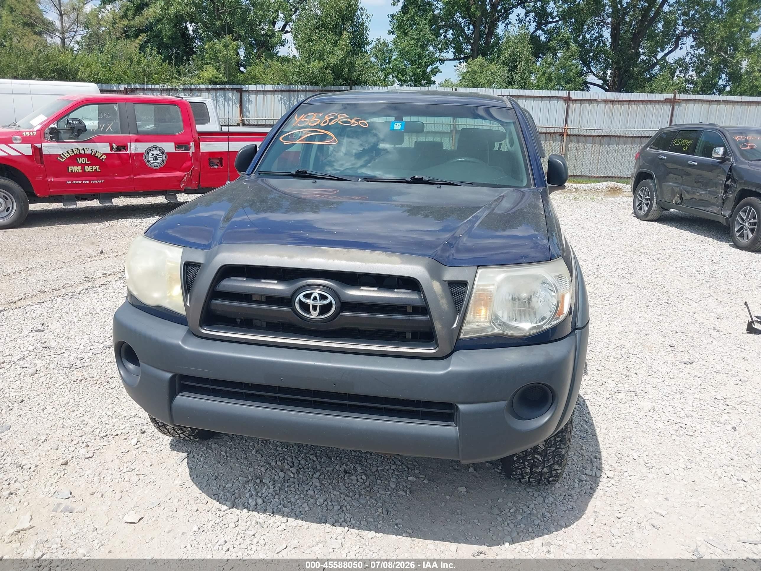 2008 Toyota Tacoma Base V6 Blue vin: 3TMLU42N88M020099