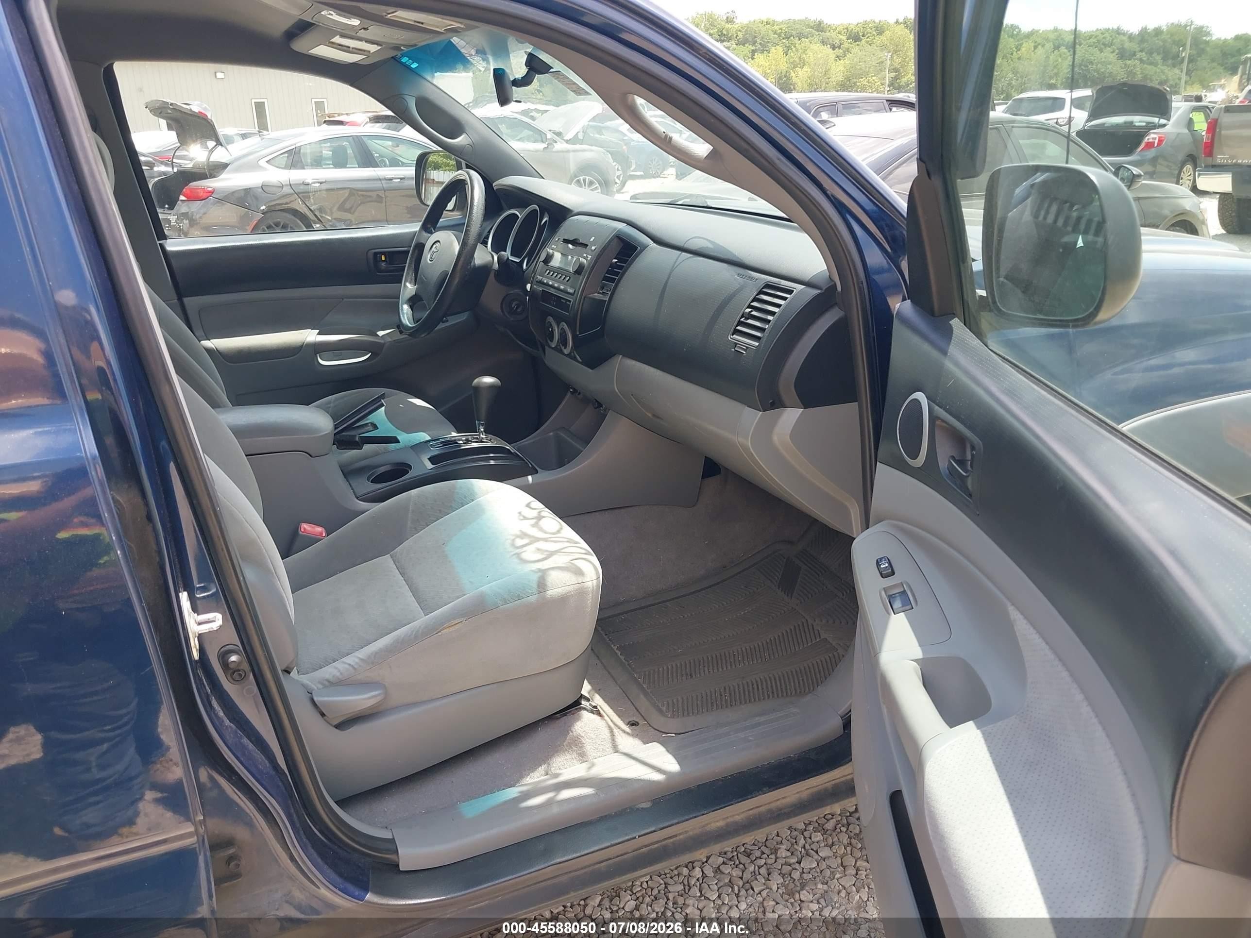2008 Toyota Tacoma Base V6 Blue vin: 3TMLU42N88M020099