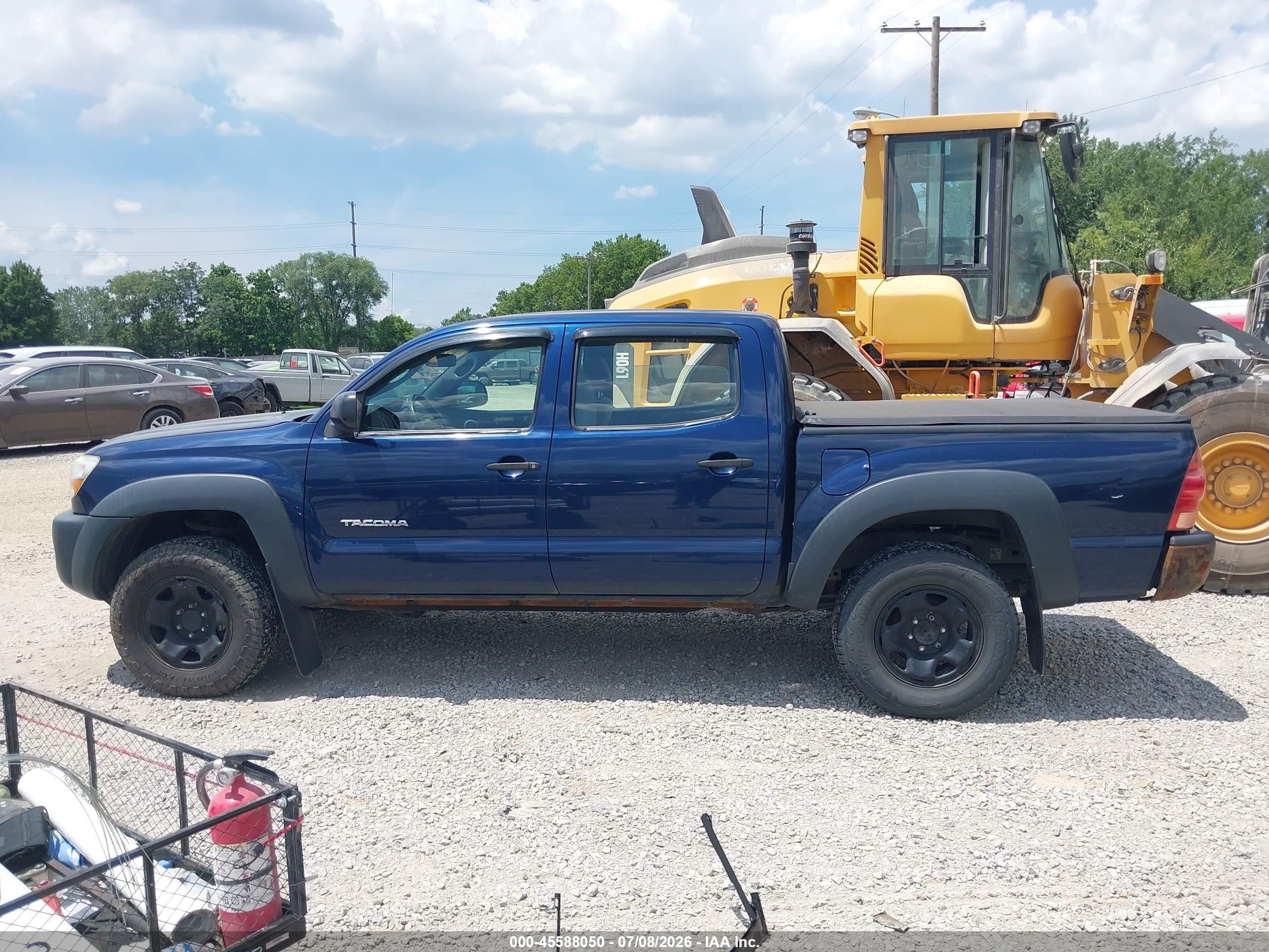 2008 Toyota Tacoma Base V6 Blue vin: 3TMLU42N88M020099