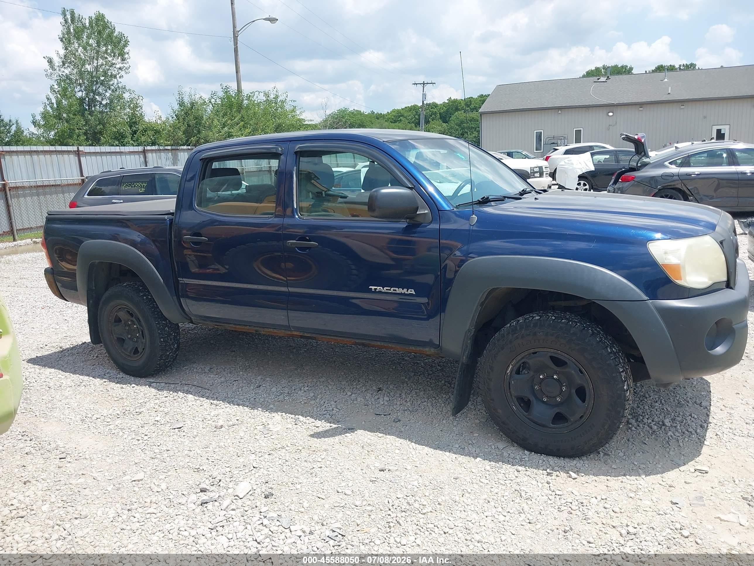 2008 Toyota Tacoma Base V6 Blue vin: 3TMLU42N88M020099