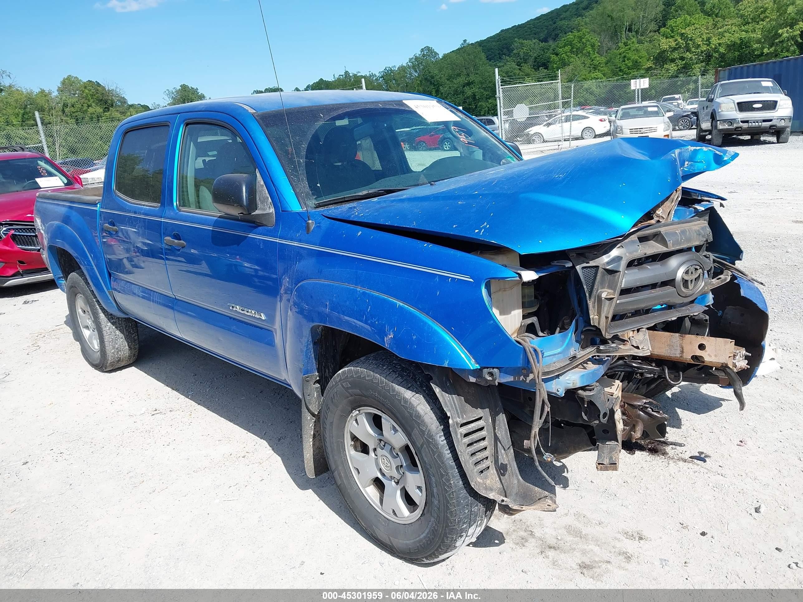 2009 Toyota Tacoma Base V6 Blue vin: 3TMLU42N89M027796