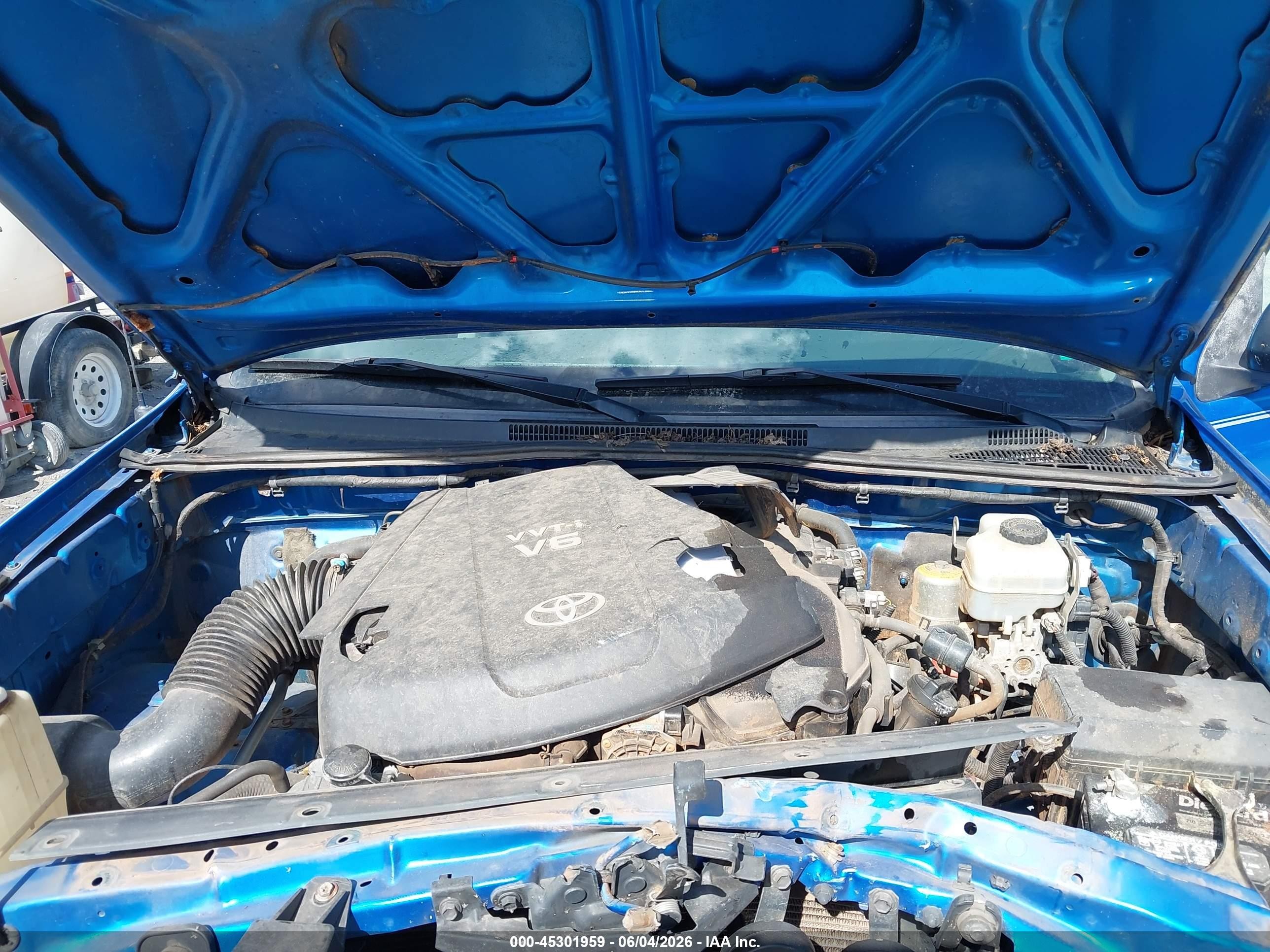 2009 Toyota Tacoma Base V6 Blue vin: 3TMLU42N89M027796