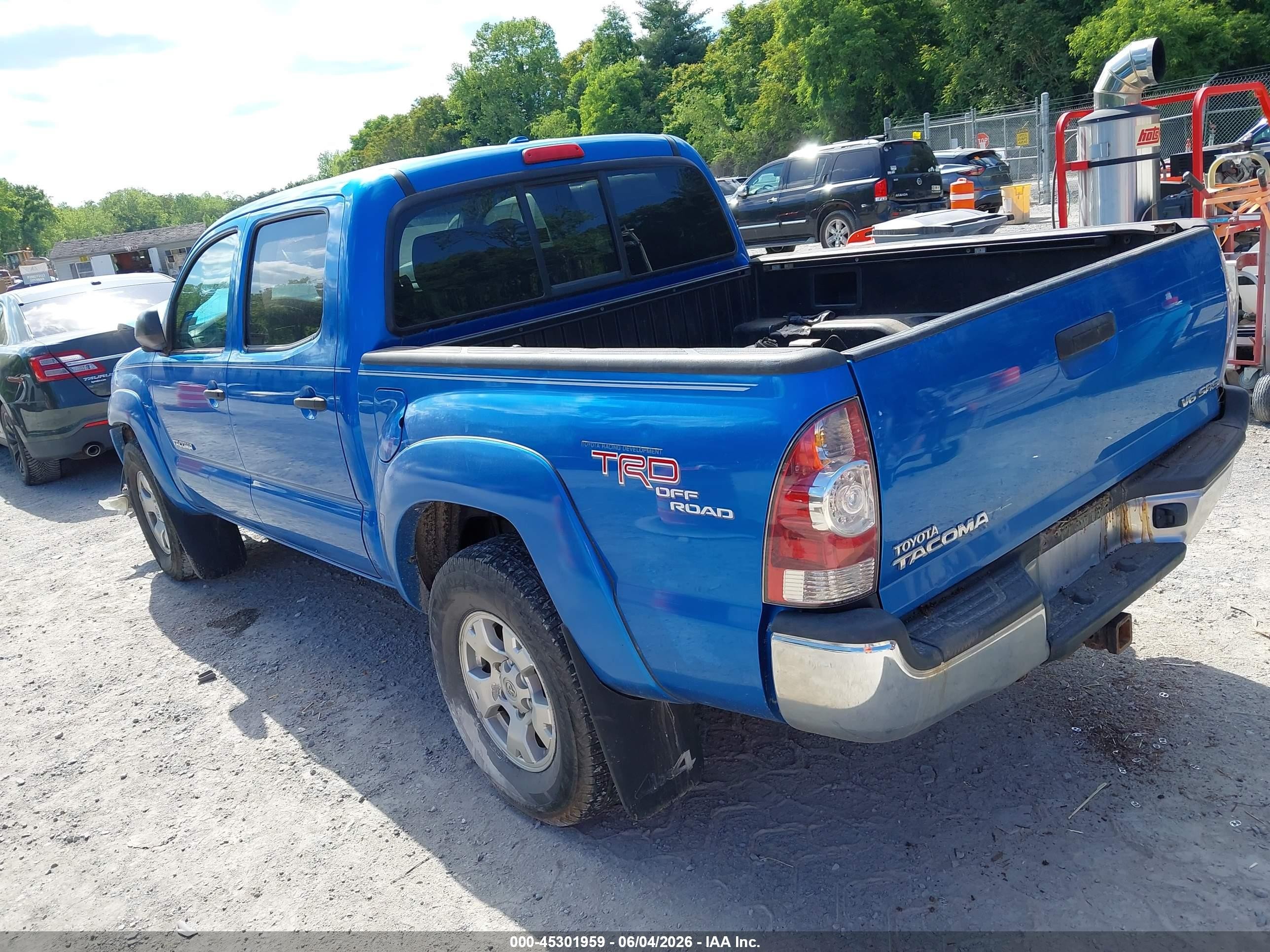2009 Toyota Tacoma Base V6 Blue vin: 3TMLU42N89M027796