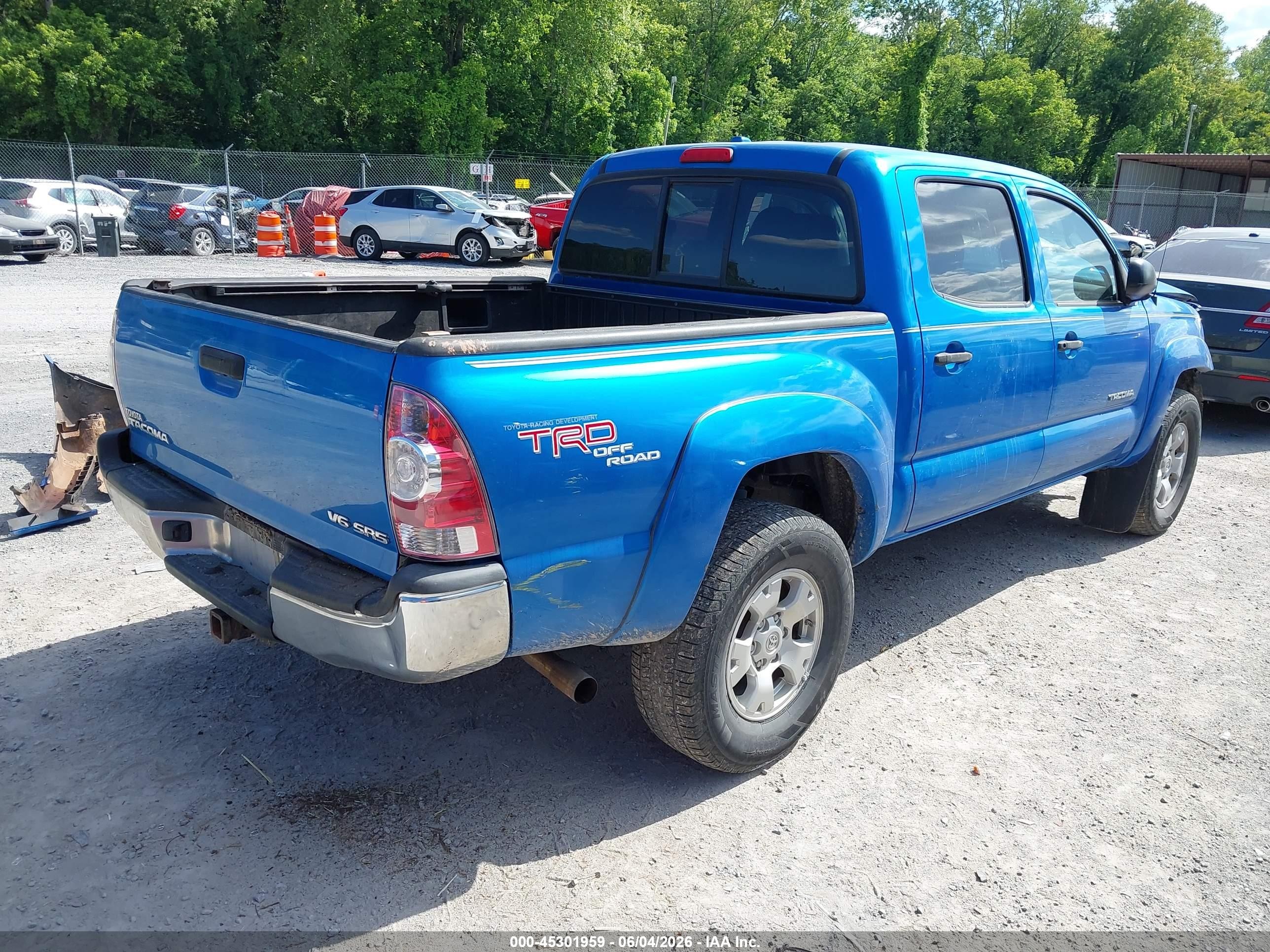 2009 Toyota Tacoma Base V6 Blue vin: 3TMLU42N89M027796
