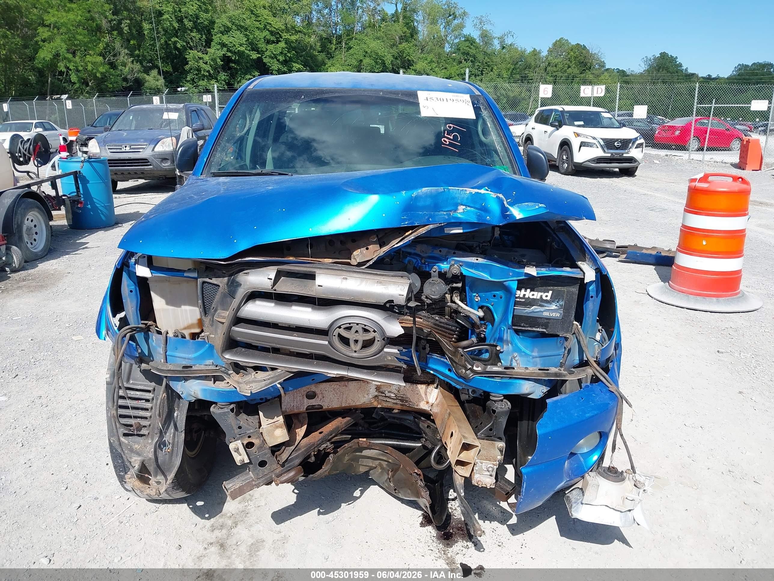 2009 Toyota Tacoma Base V6 Blue vin: 3TMLU42N89M027796