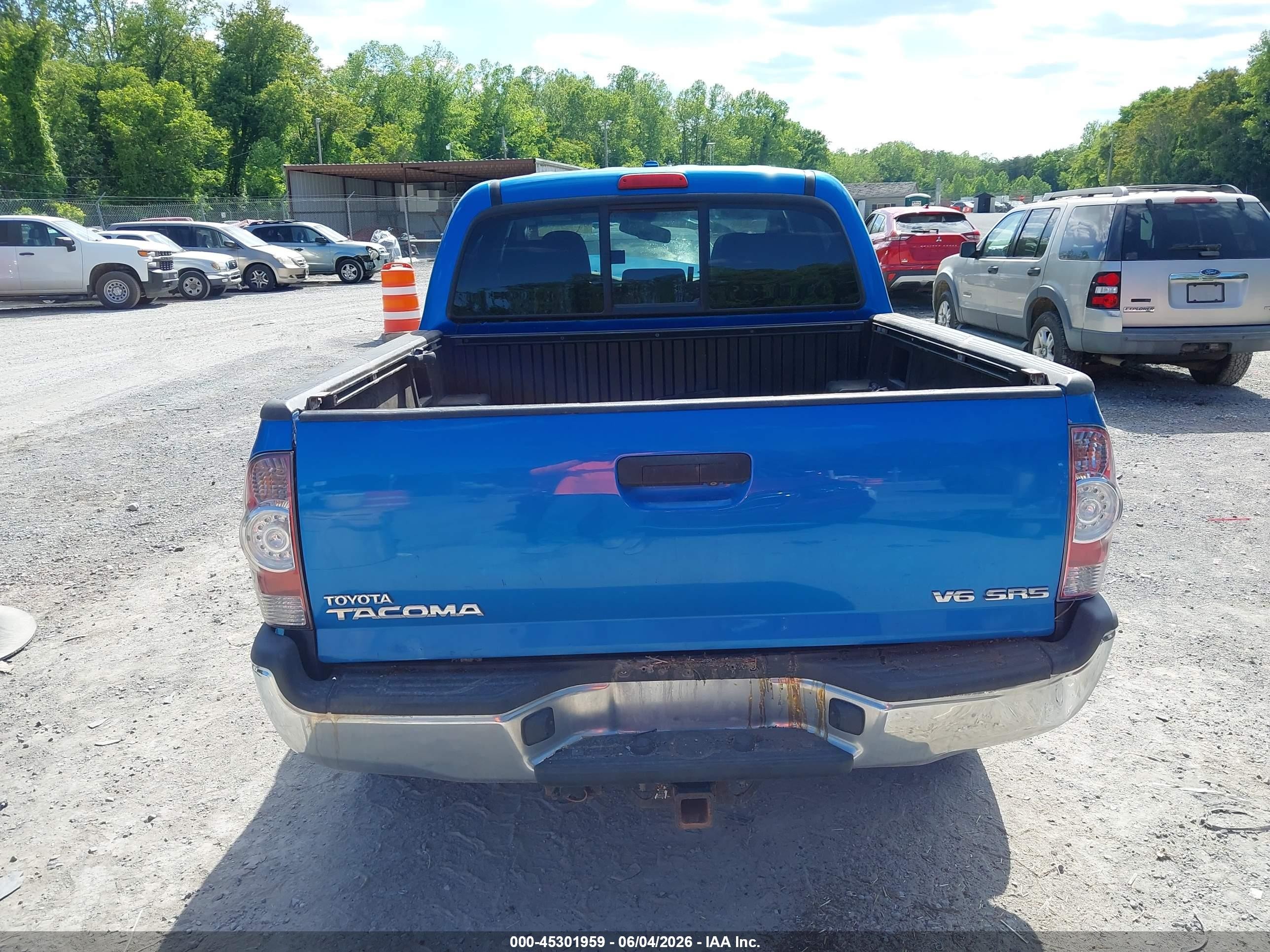 2009 Toyota Tacoma Base V6 Blue vin: 3TMLU42N89M027796