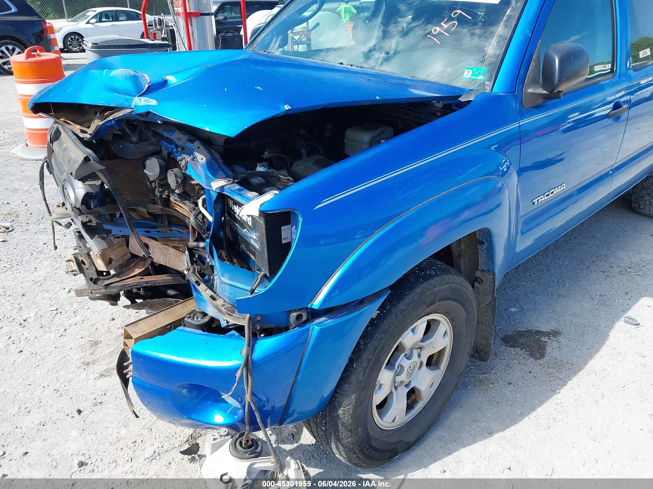 2009 Toyota Tacoma Base V6 Blue vin: 3TMLU42N89M027796
