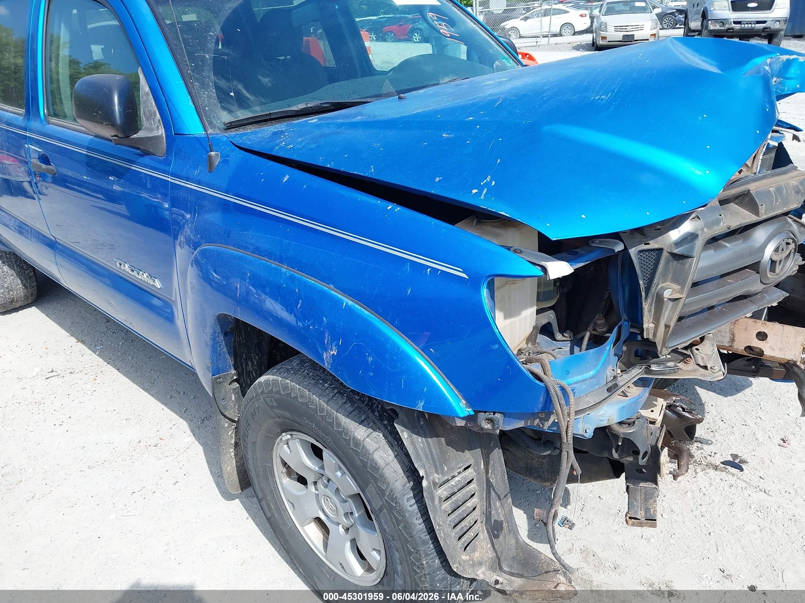 2009 Toyota Tacoma Base V6 Blue vin: 3TMLU42N89M027796