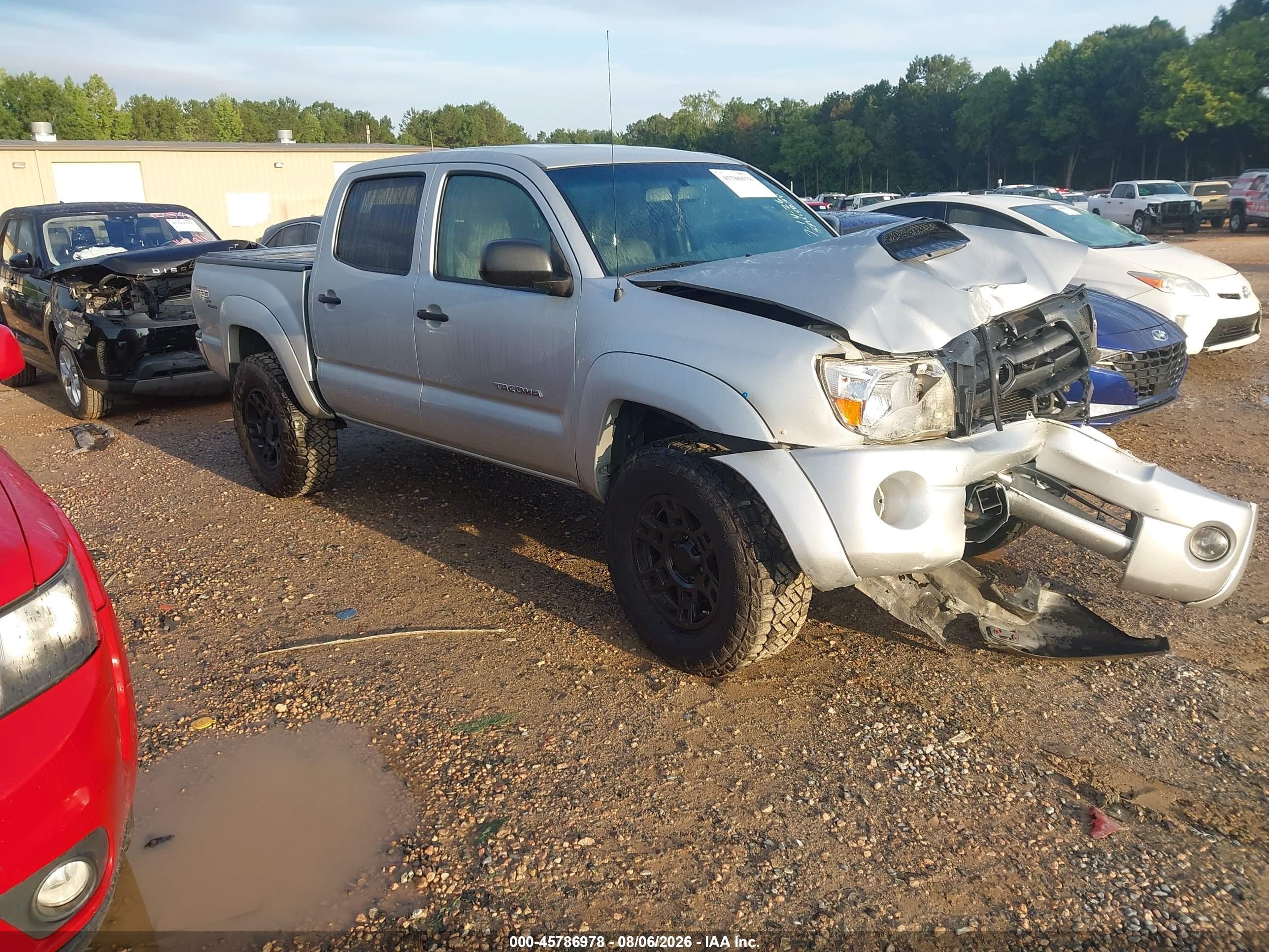 2009 Toyota Tacoma Base V6 Silver vin: 3TMLU42N89M029497