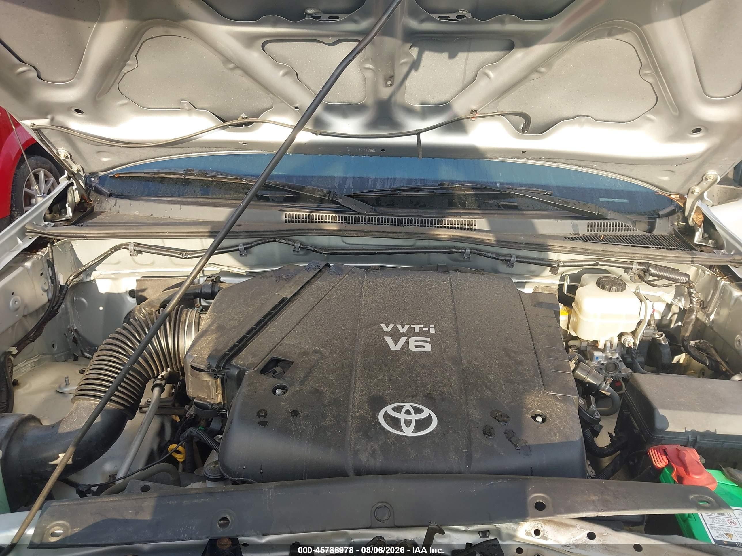 2009 Toyota Tacoma Base V6 Silver vin: 3TMLU42N89M029497