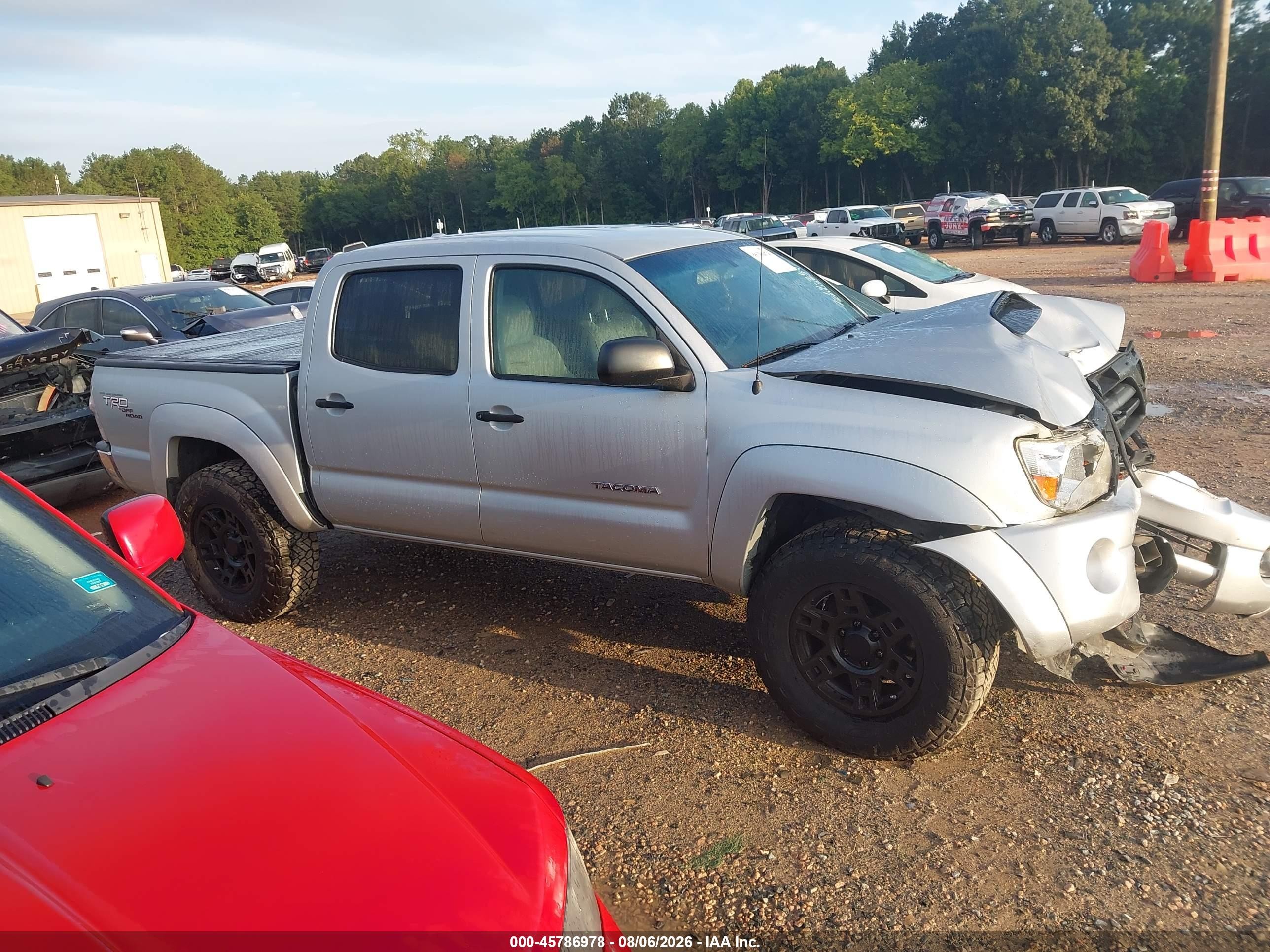 2009 Toyota Tacoma Base V6 Silver vin: 3TMLU42N89M029497