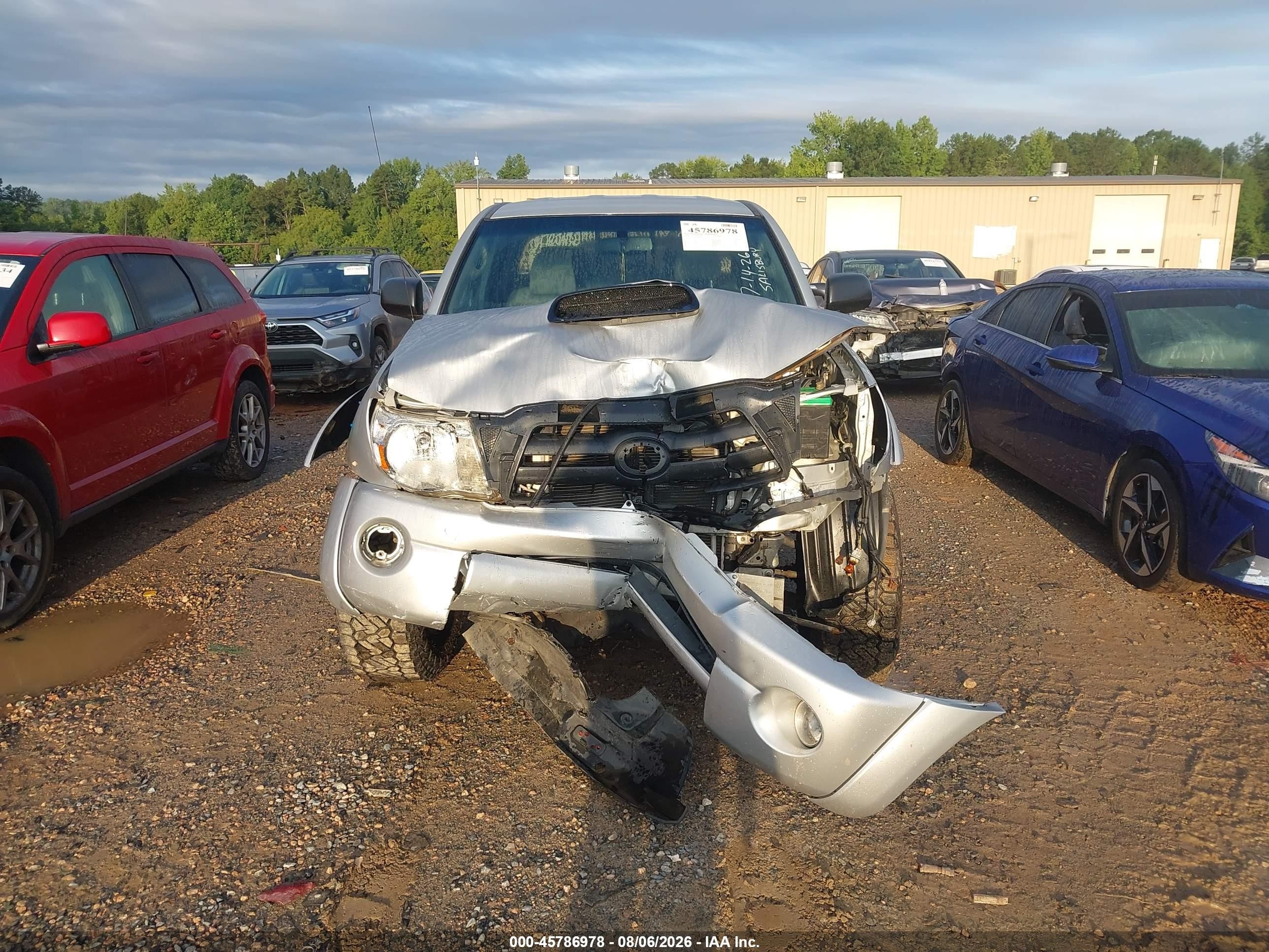 2009 Toyota Tacoma Base V6 Silver vin: 3TMLU42N89M029497