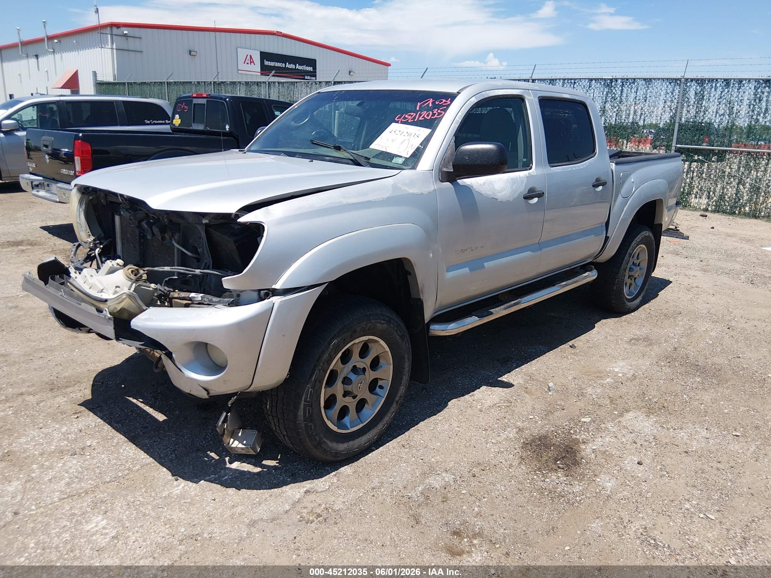 2009 Toyota Tacoma Base V6 Silver vin: 3TMLU42N89M032822