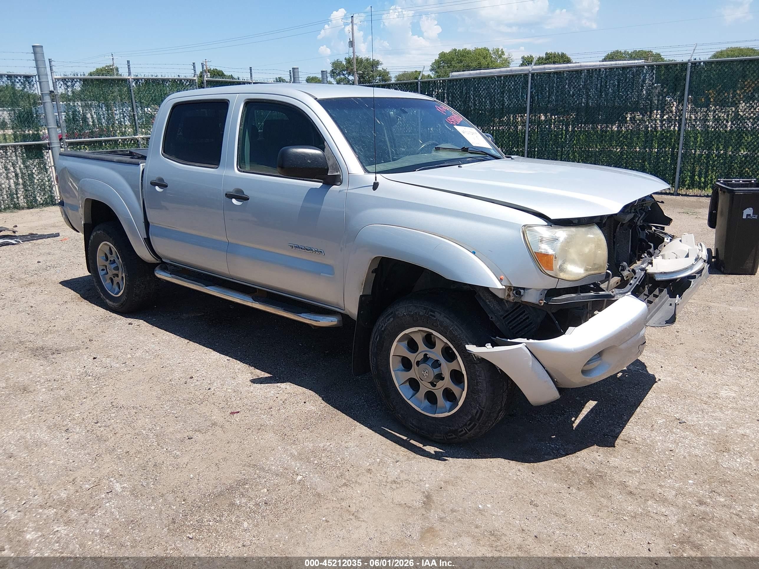 2009 Toyota Tacoma Base V6 Silver vin: 3TMLU42N89M032822