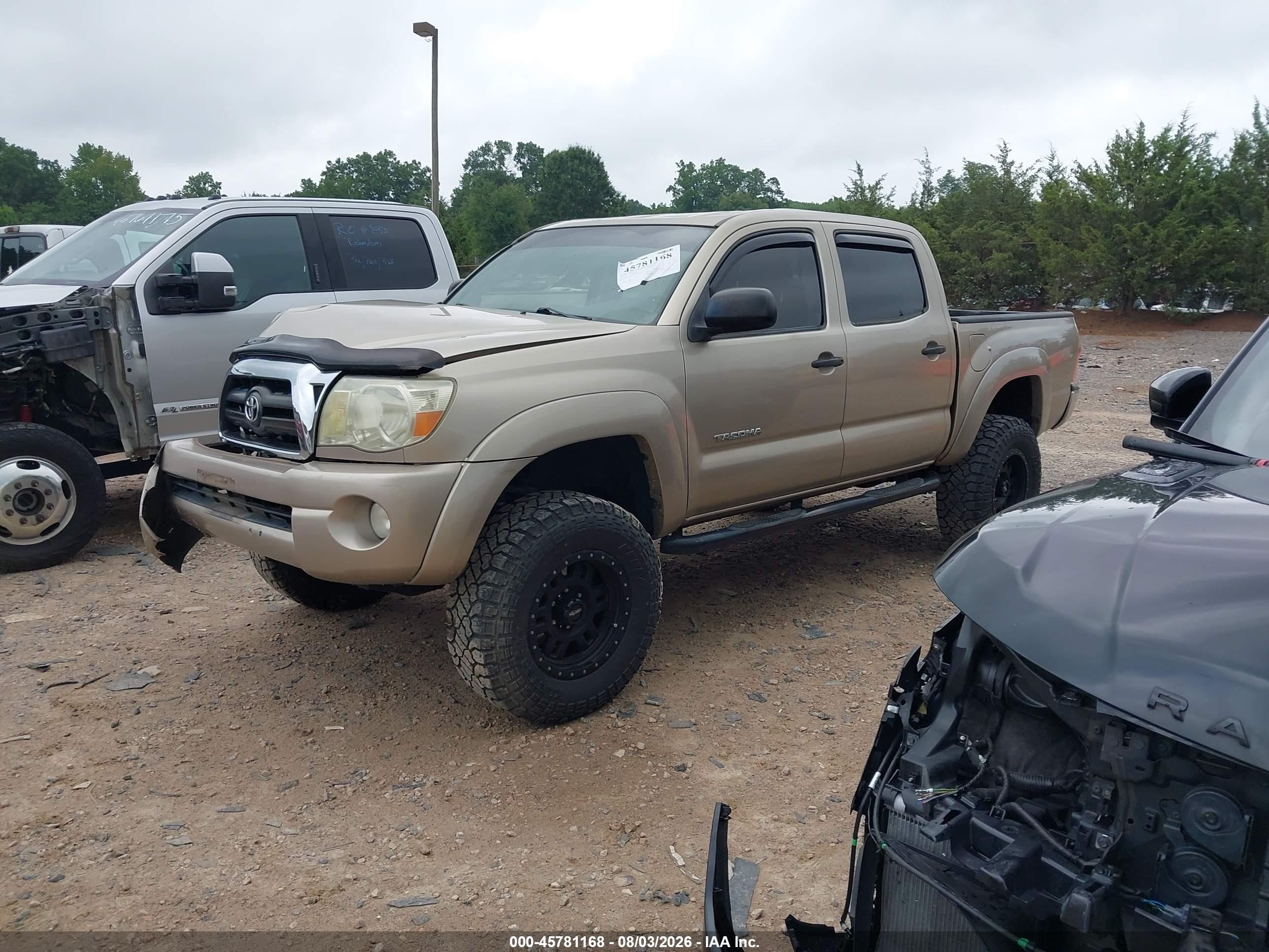 2005 Toyota Tacoma Base V6 Золотой vin: 3TMLU42N95M002786