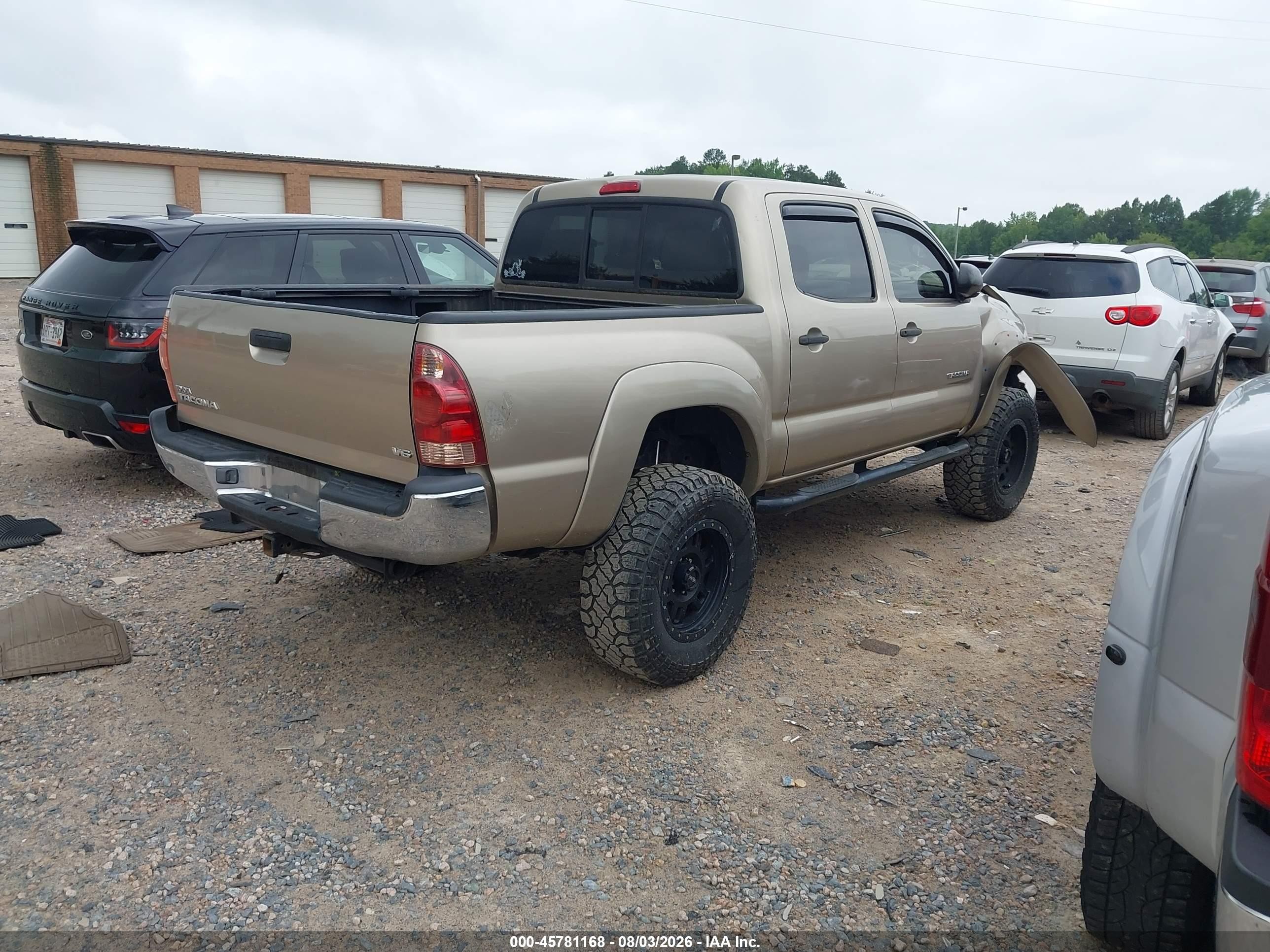 2005 Toyota Tacoma Base V6 Золотой vin: 3TMLU42N95M002786