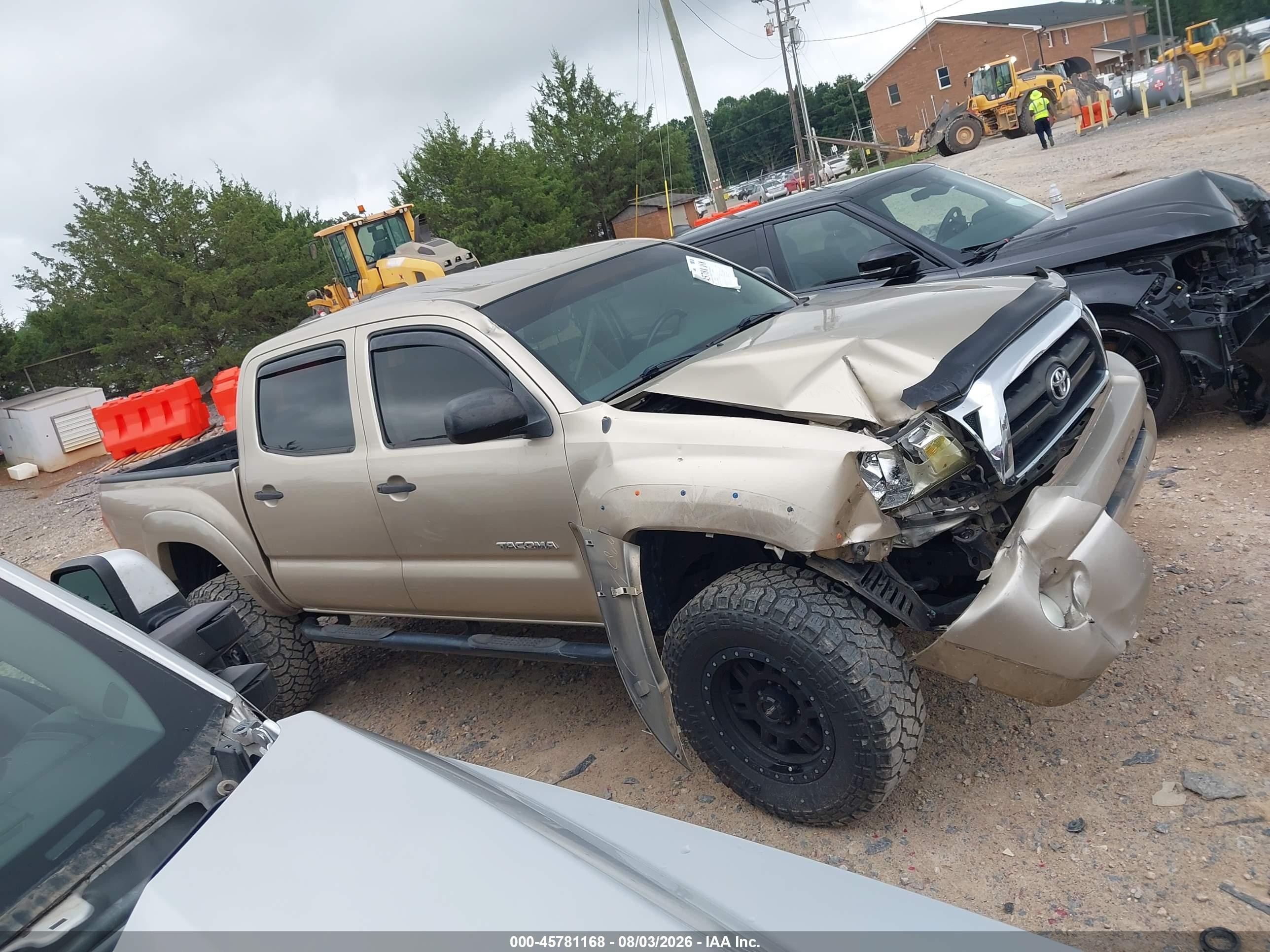 2005 Toyota Tacoma Base V6 Золотой vin: 3TMLU42N95M002786