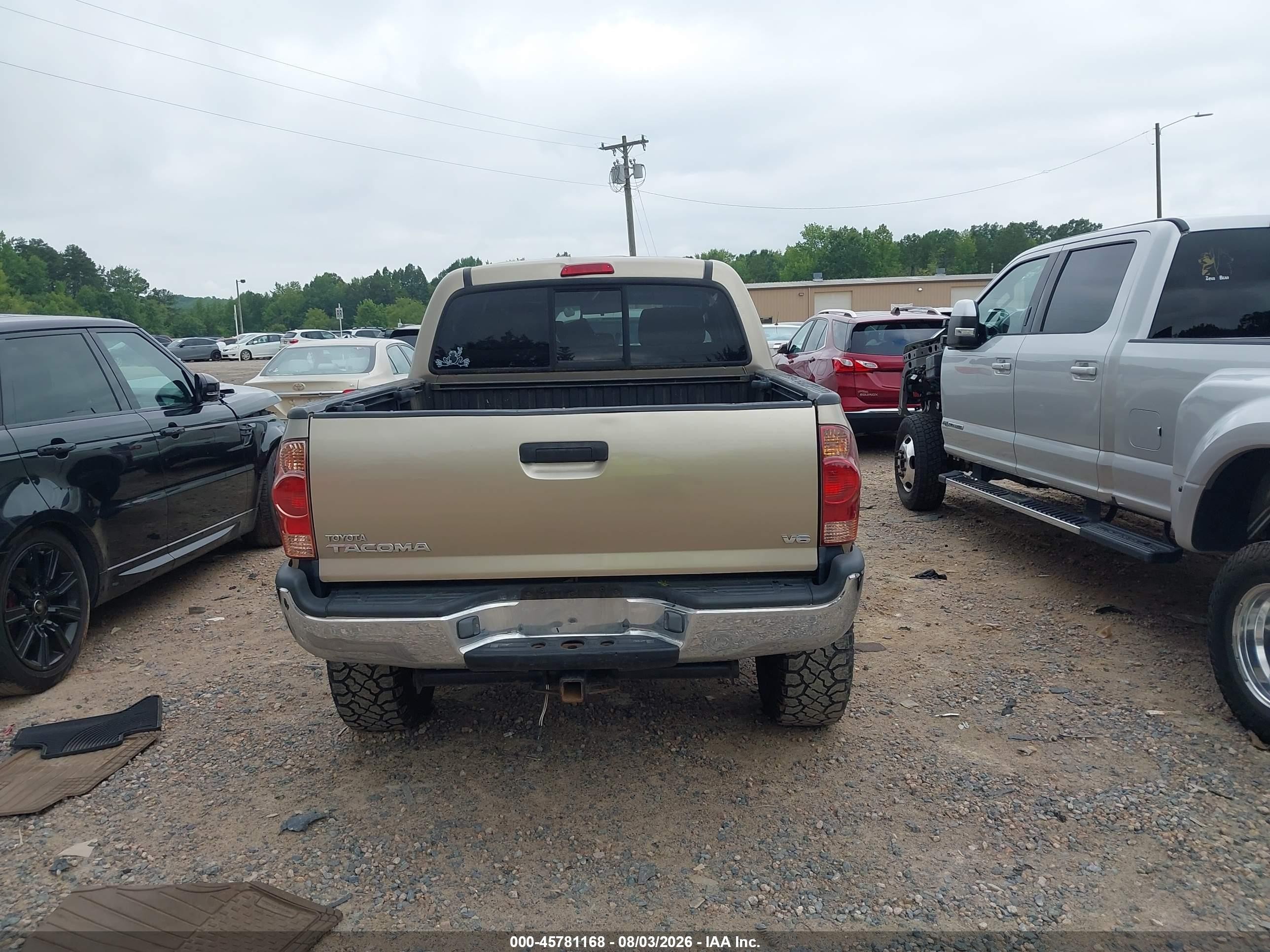 2005 Toyota Tacoma Base V6 Золотой vin: 3TMLU42N95M002786