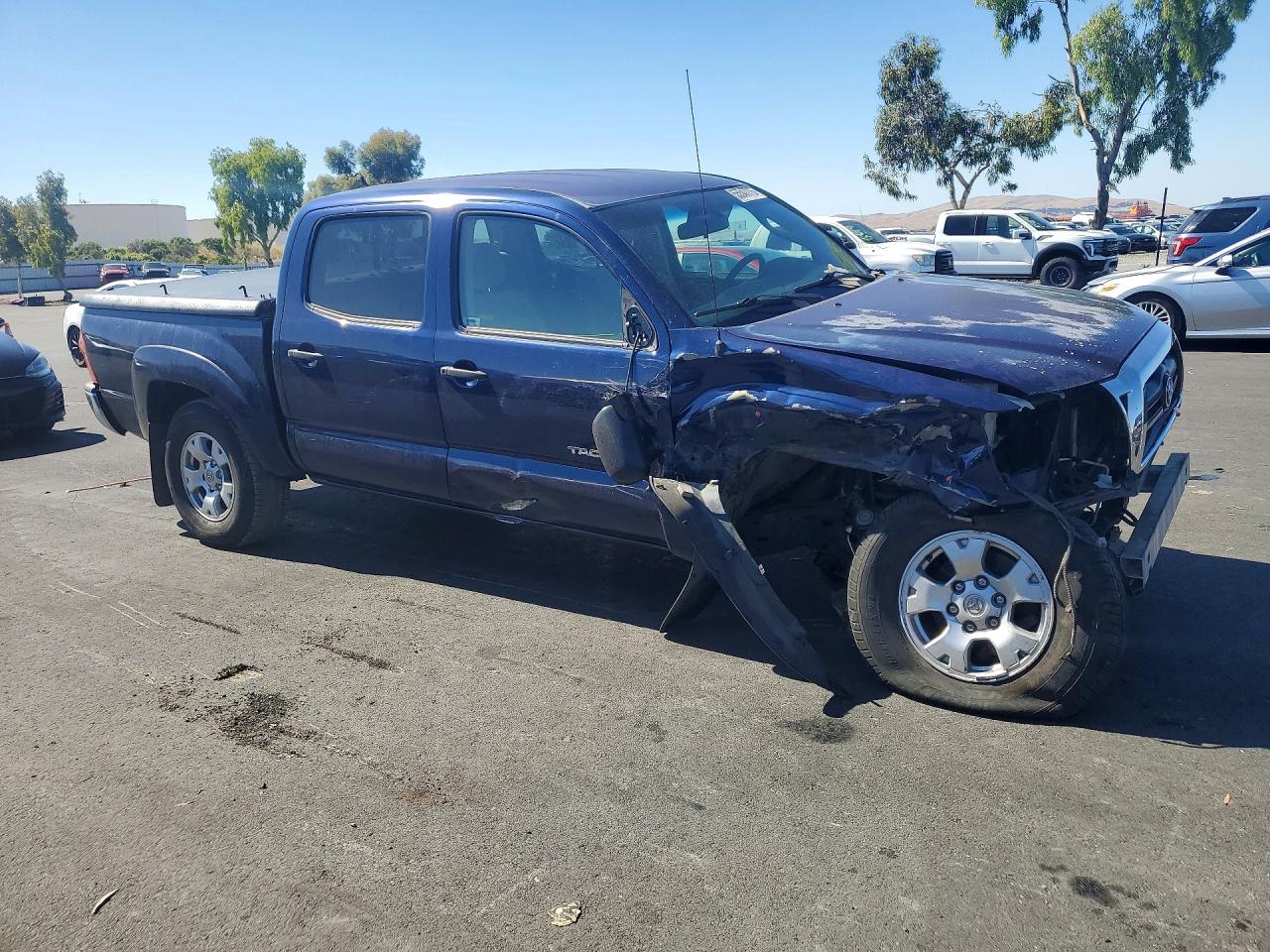 2008 Toyota Tacoma Double Cab Blue vin: 3TMLU42N98M017258