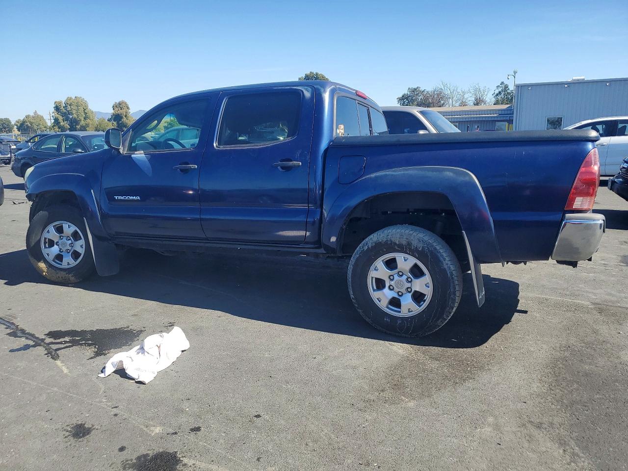2008 Toyota Tacoma Double Cab Blue vin: 3TMLU42N98M017258