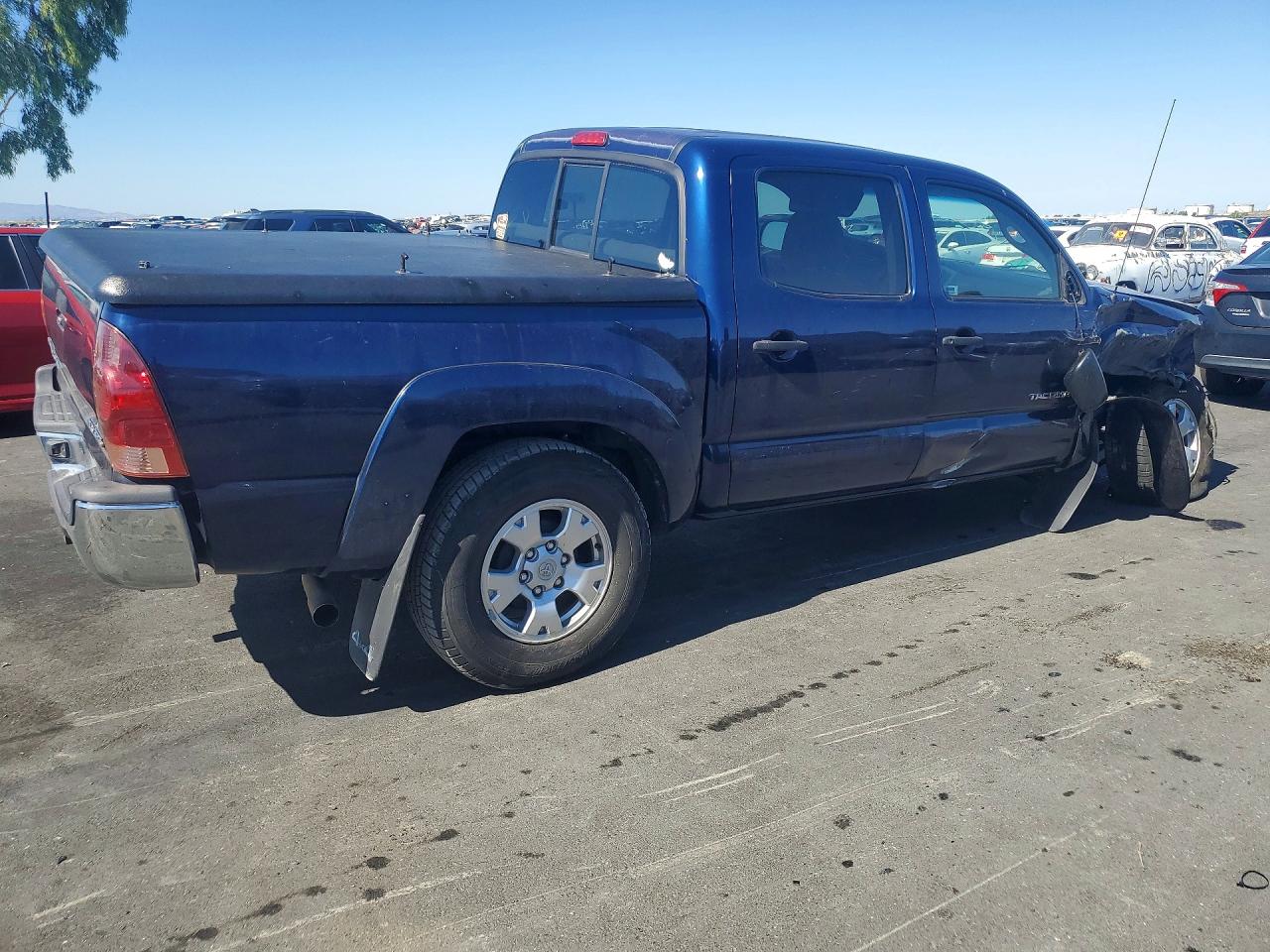 2008 Toyota Tacoma Double Cab Blue vin: 3TMLU42N98M017258