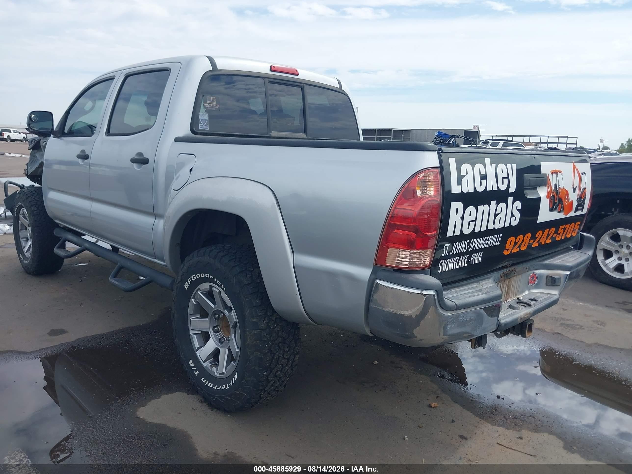 2008 Toyota Tacoma Base V6 Silver vin: 3TMLU42N98M018605
