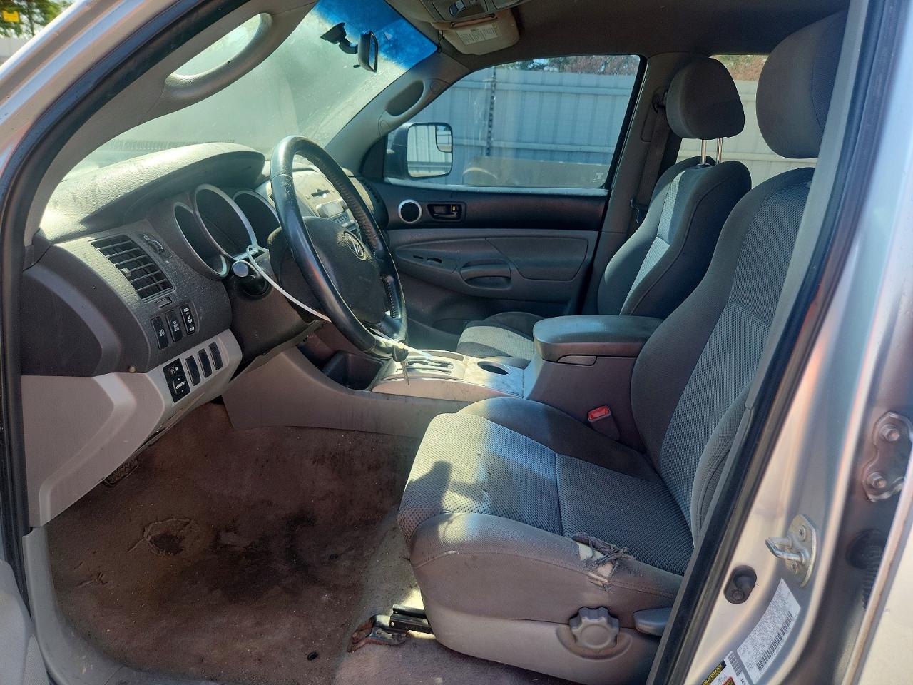 2008 Toyota Tacoma Double Cab Silver vin: 3TMLU42N98M019091