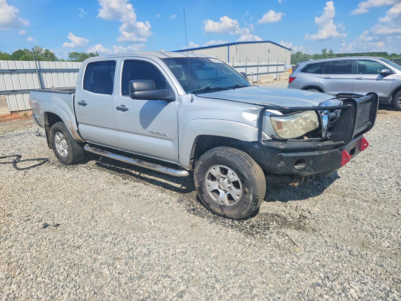 2008 Toyota Tacoma Double Cab Silver vin: 3TMLU42N98M019091