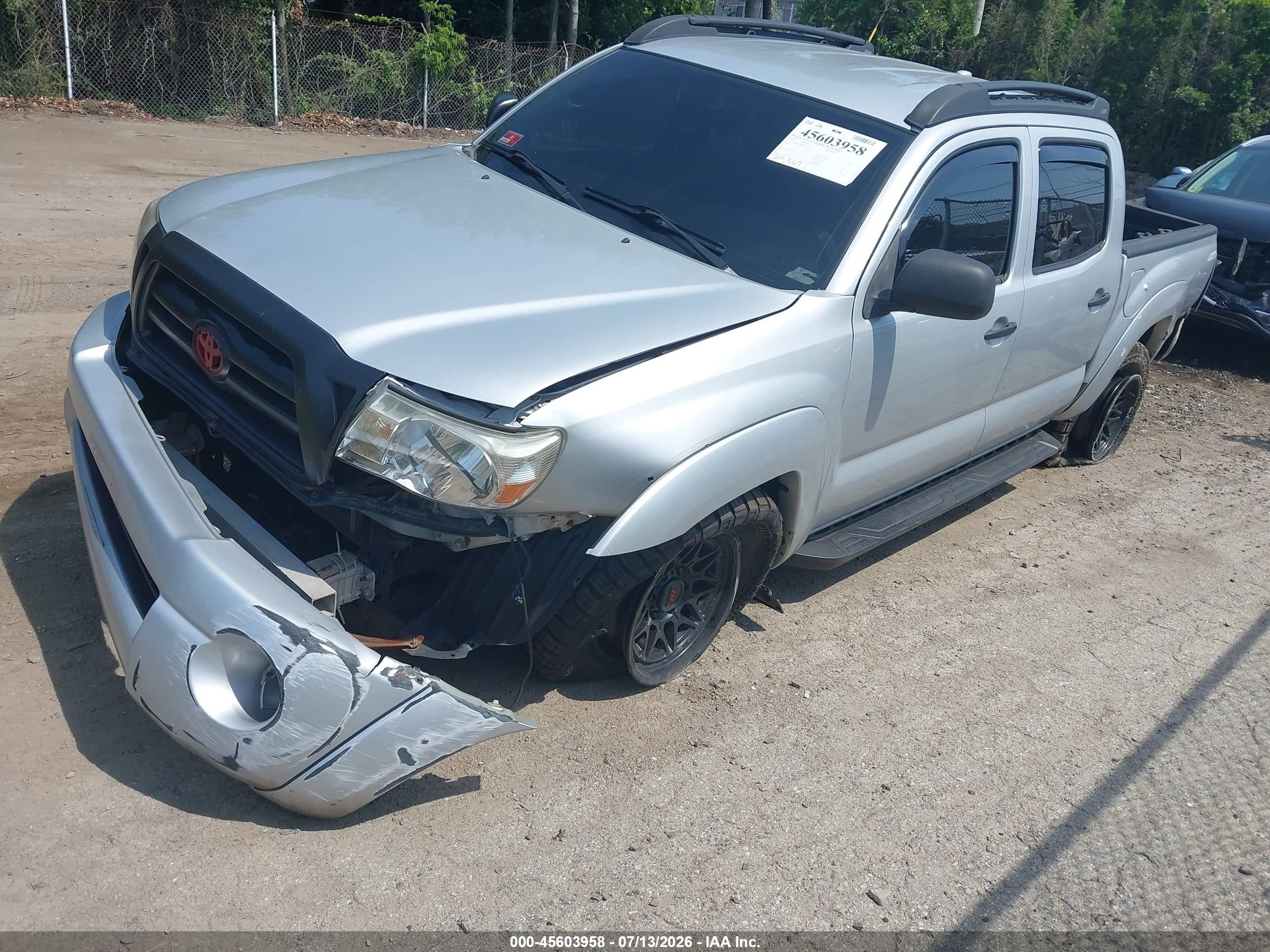 2009 Toyota Tacoma Base V6 Silver vin: 3TMLU42N99M020310
