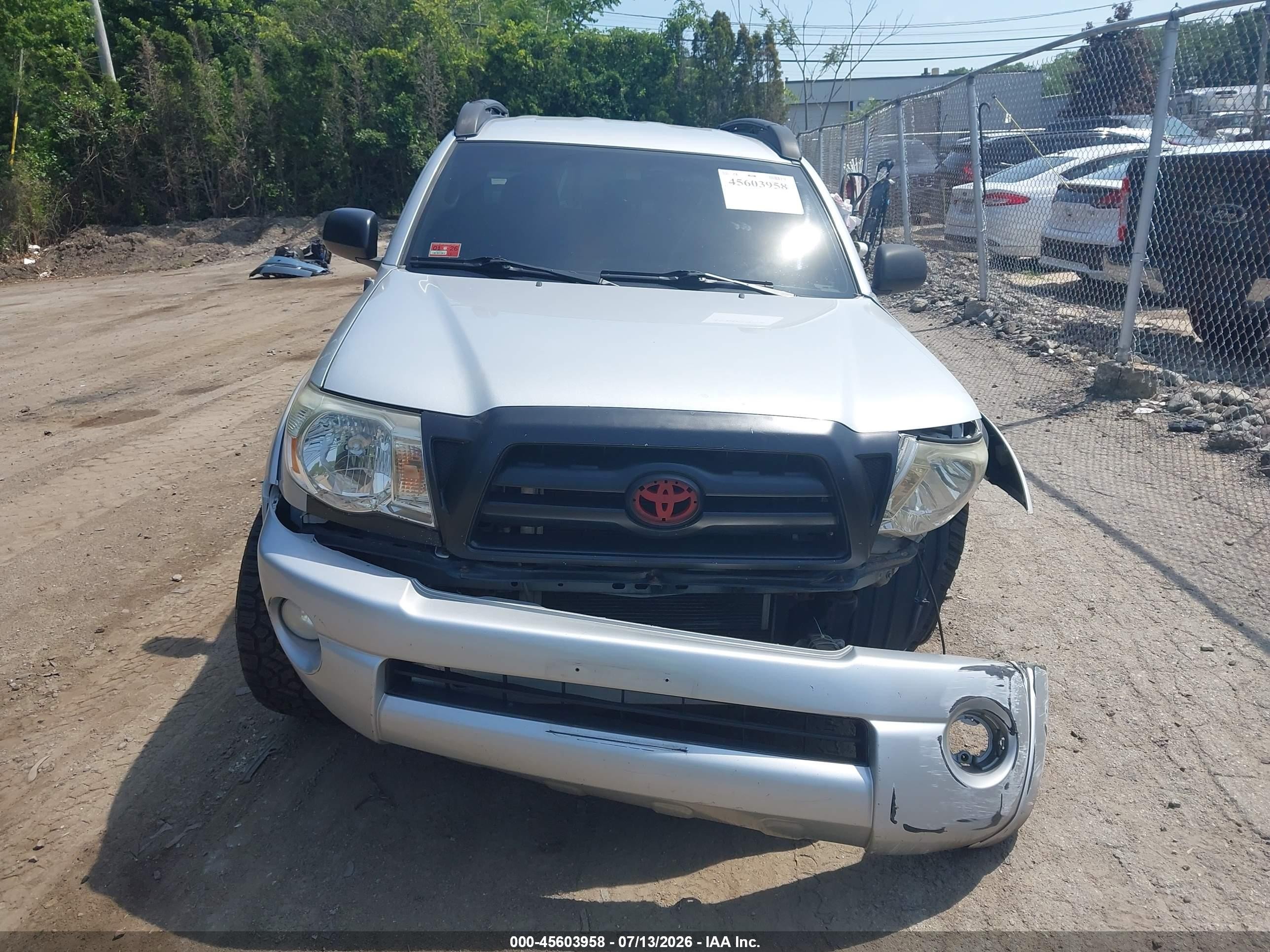 2009 Toyota Tacoma Base V6 Silver vin: 3TMLU42N99M020310