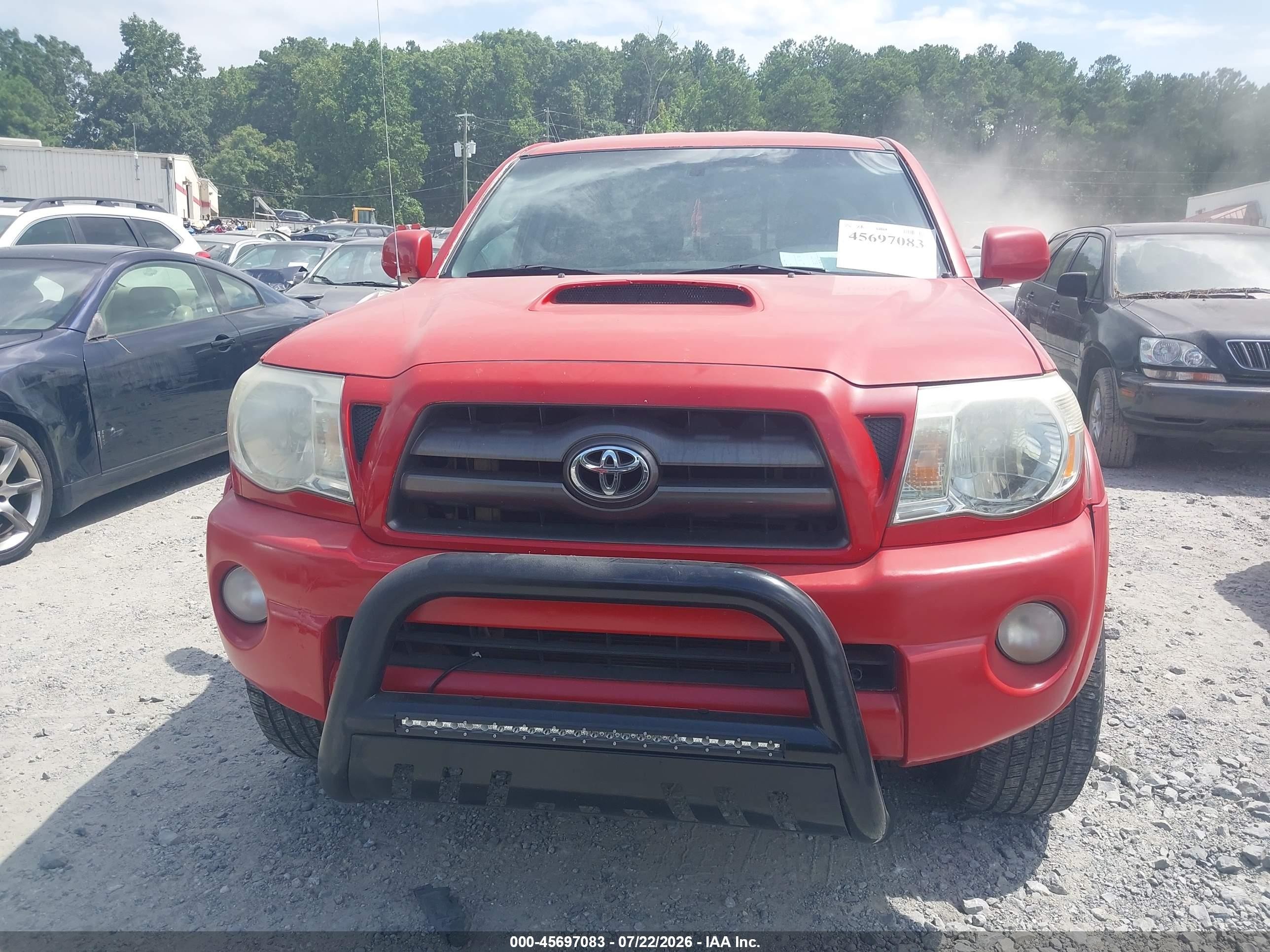2009 Toyota Tacoma Base V6 Красный vin: 3TMLU42N99M028469