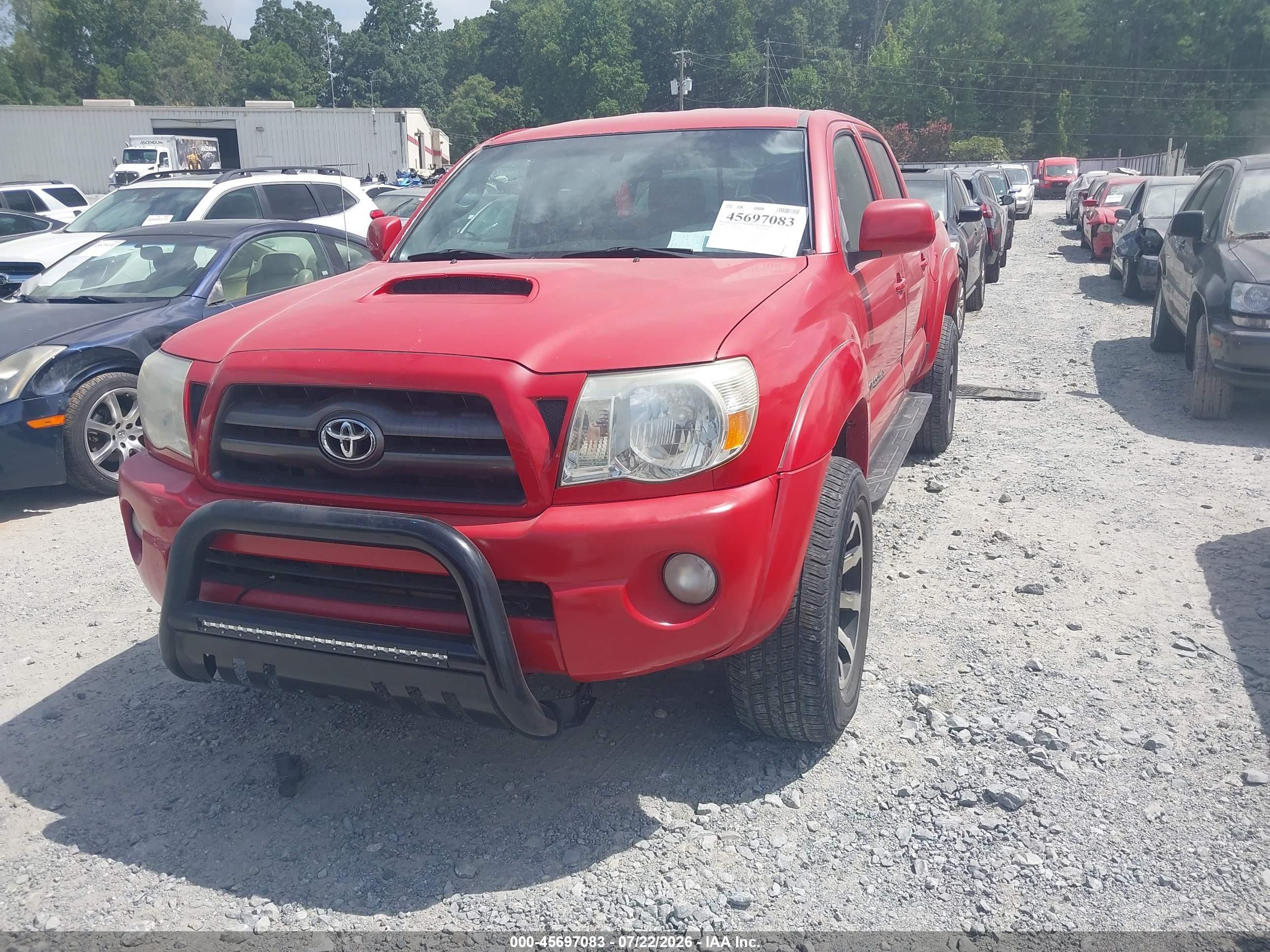 2009 Toyota Tacoma Base V6 Красный vin: 3TMLU42N99M028469