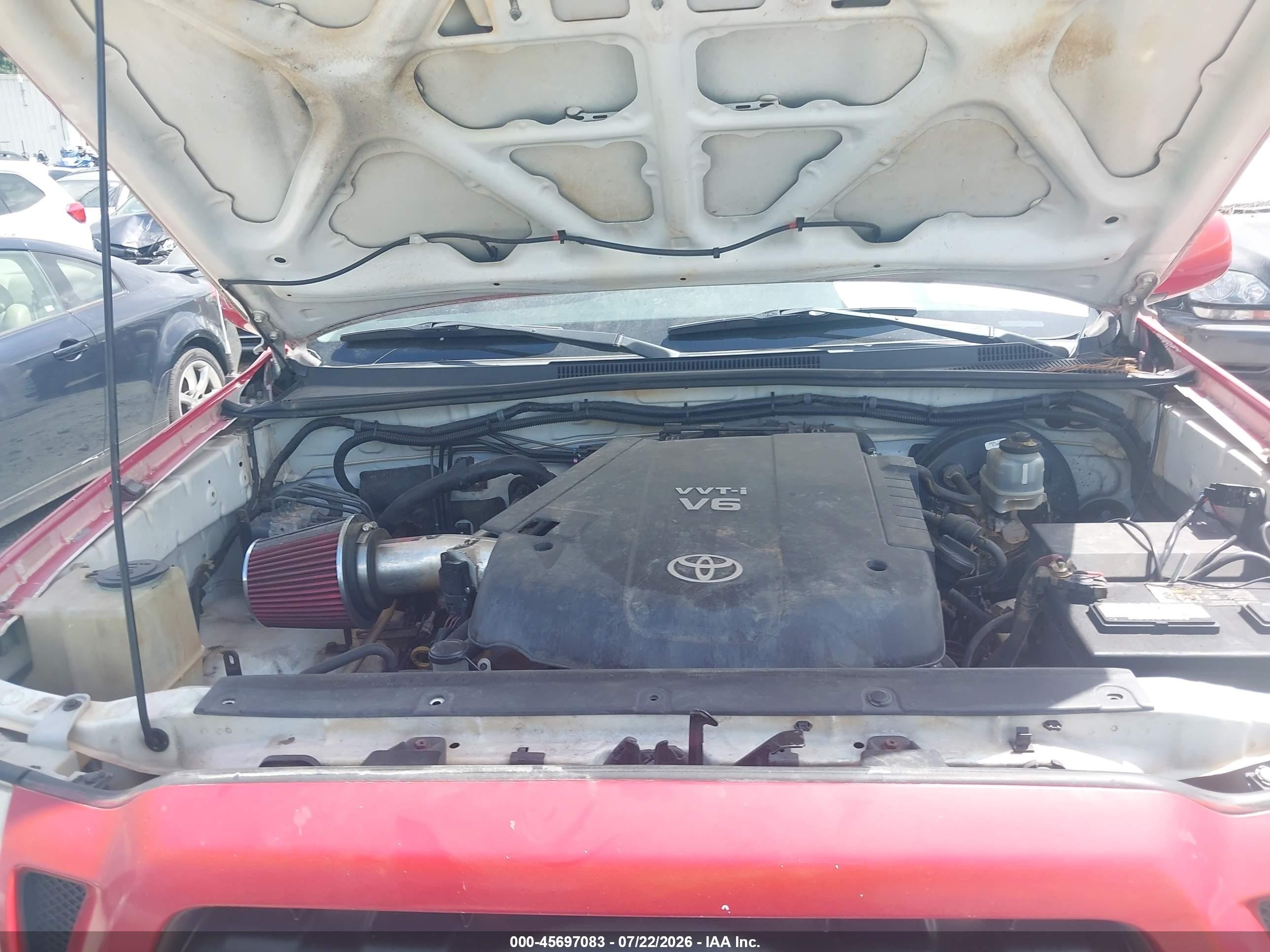 2009 Toyota Tacoma Base V6 Красный vin: 3TMLU42N99M028469
