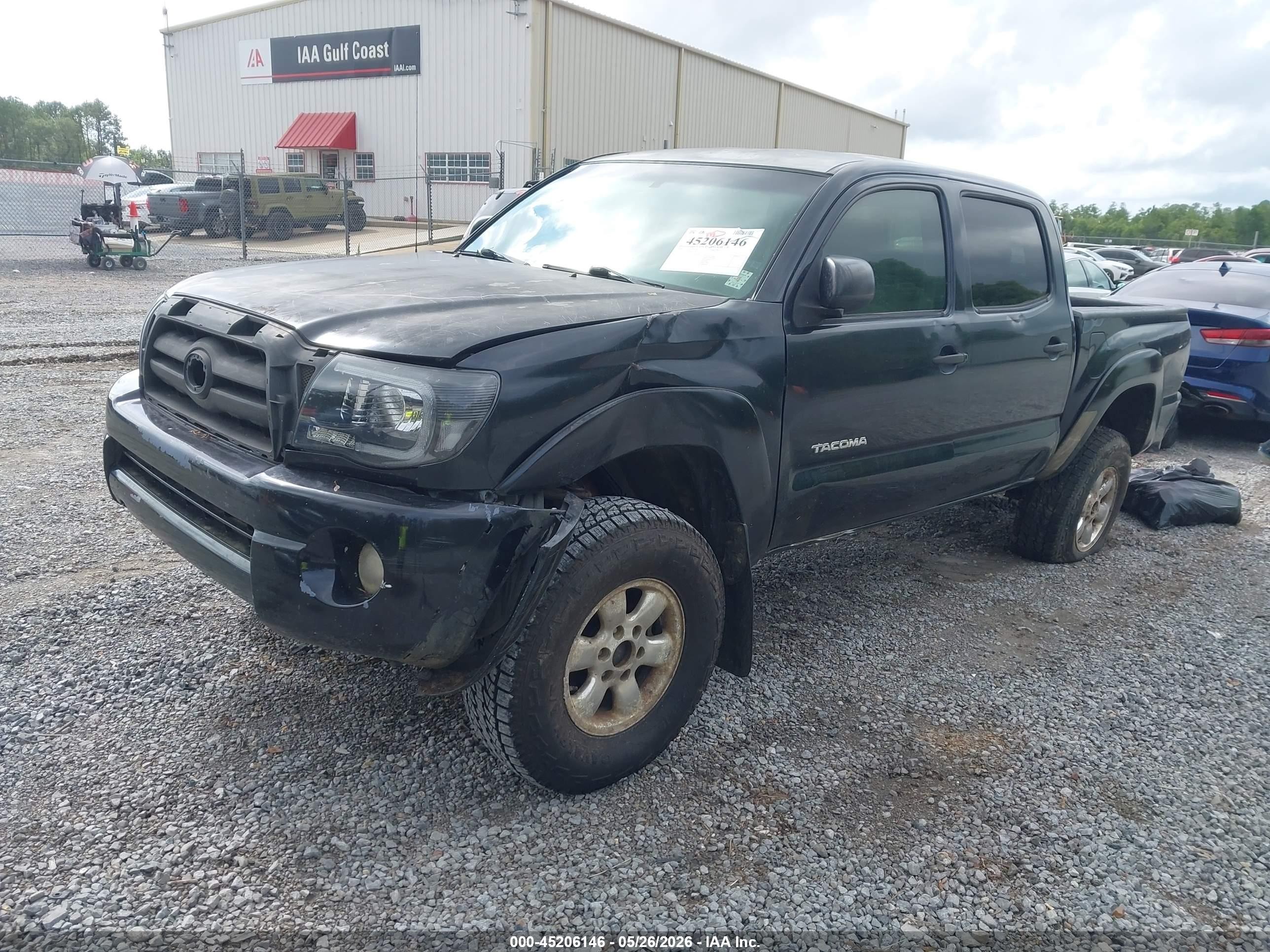 2008 Toyota Tacoma Base V6 Black vin: 3TMLU42NX8M014207