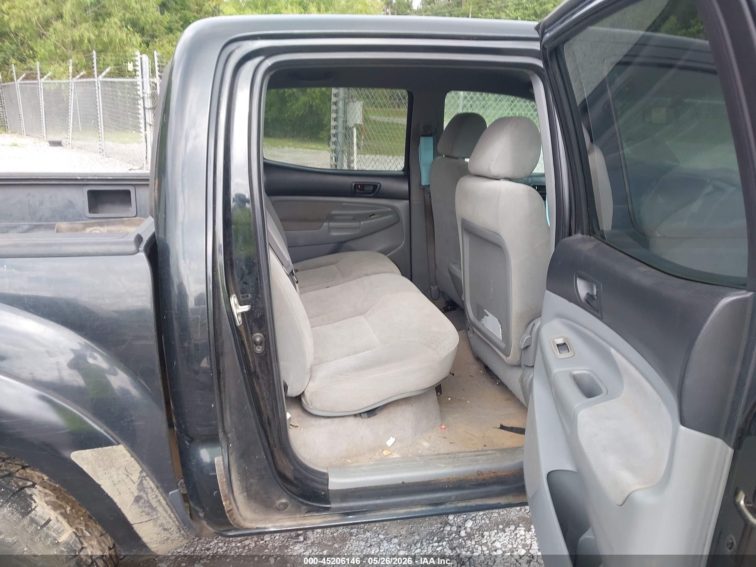 2008 Toyota Tacoma Base V6 Black vin: 3TMLU42NX8M014207
