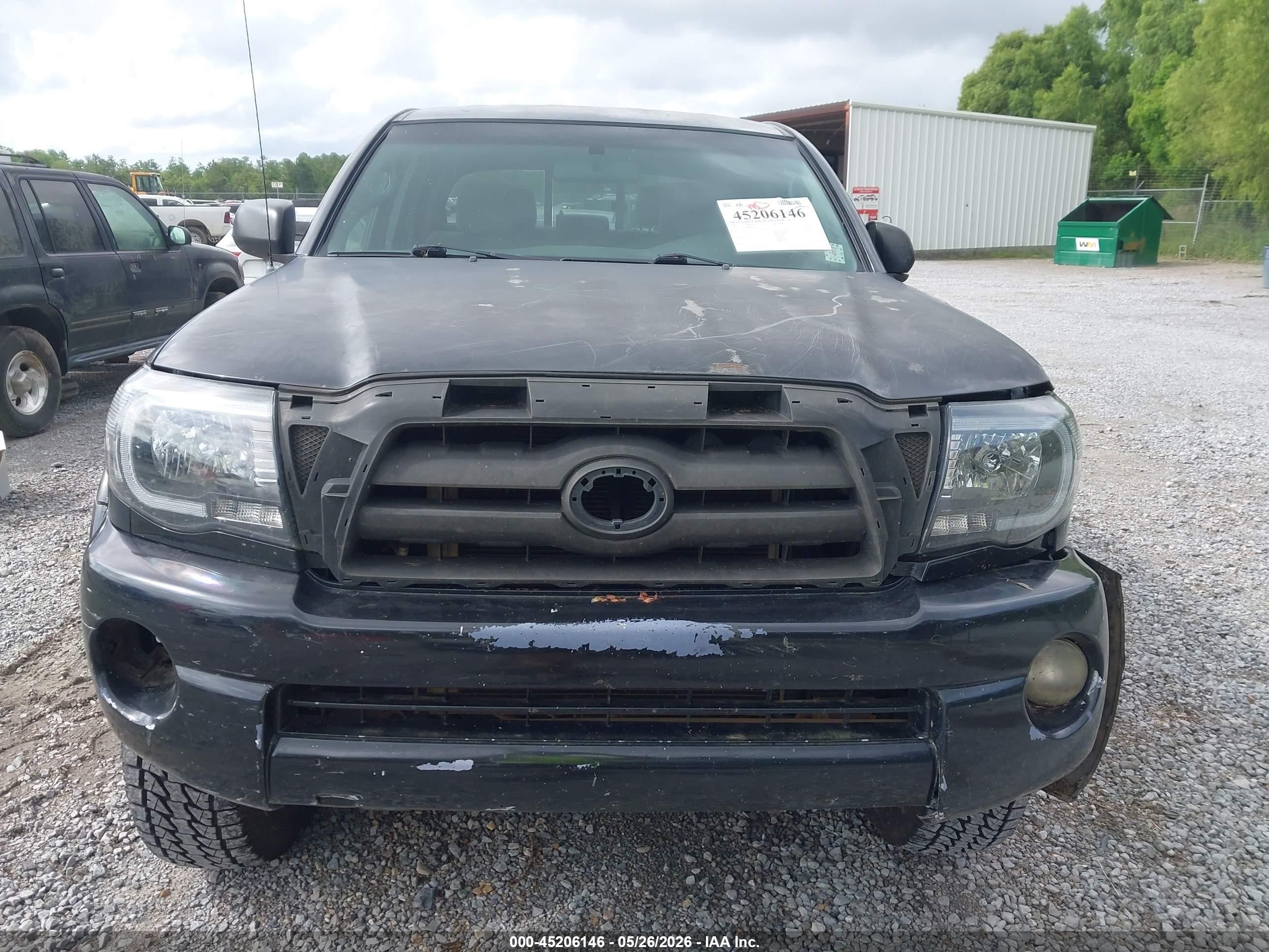 2008 Toyota Tacoma Base V6 Black vin: 3TMLU42NX8M014207