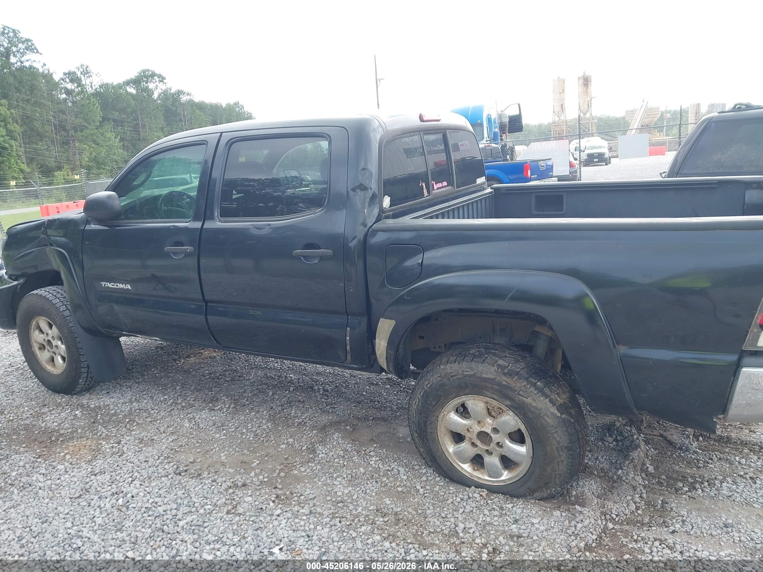 2008 Toyota Tacoma Base V6 Black vin: 3TMLU42NX8M014207