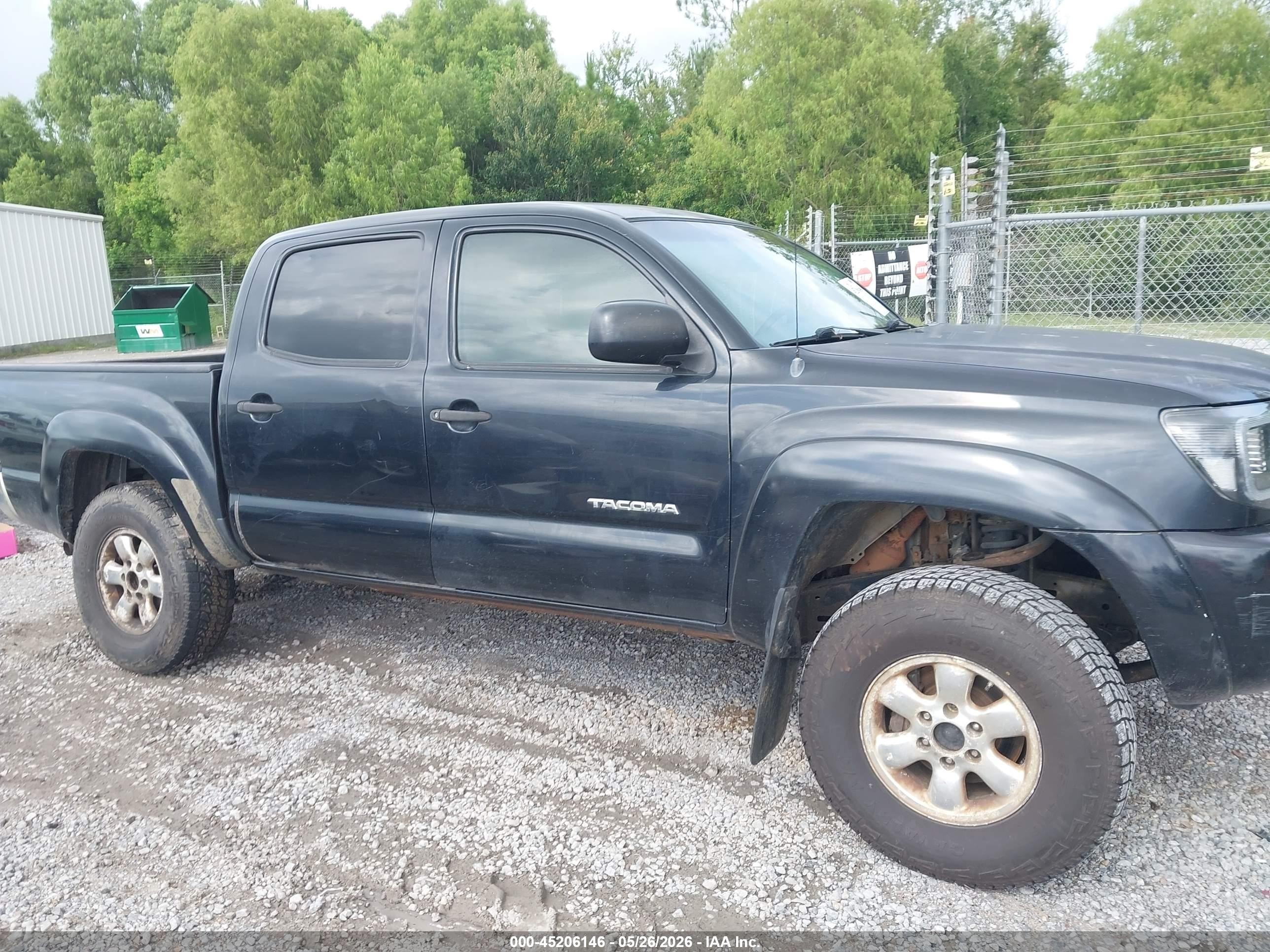 2008 Toyota Tacoma Base V6 Black vin: 3TMLU42NX8M014207