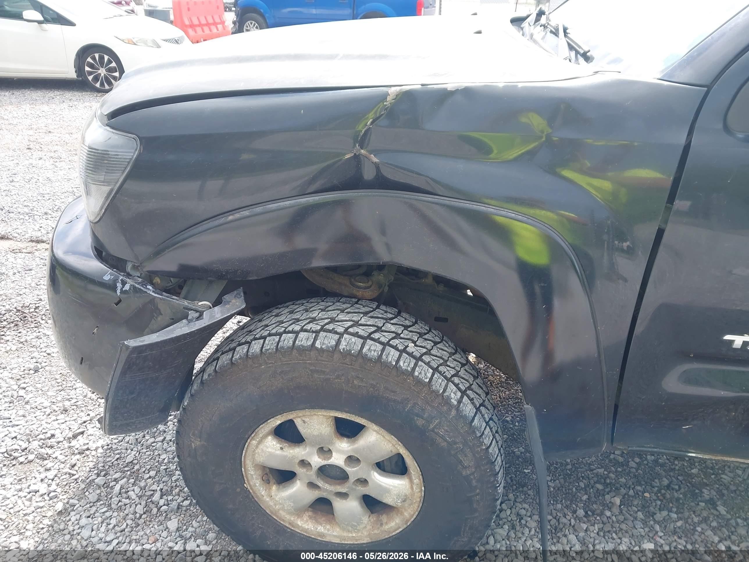2008 Toyota Tacoma Base V6 Black vin: 3TMLU42NX8M014207