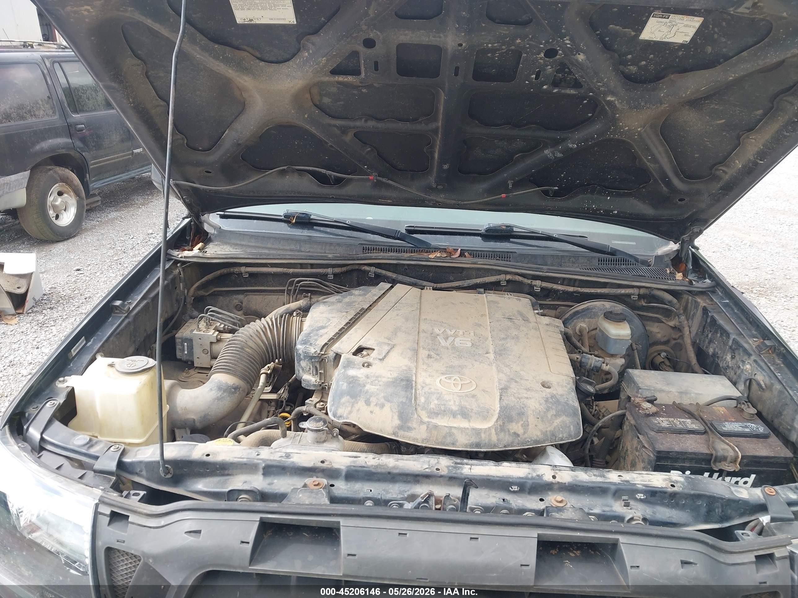 2008 Toyota Tacoma Base V6 Black vin: 3TMLU42NX8M014207
