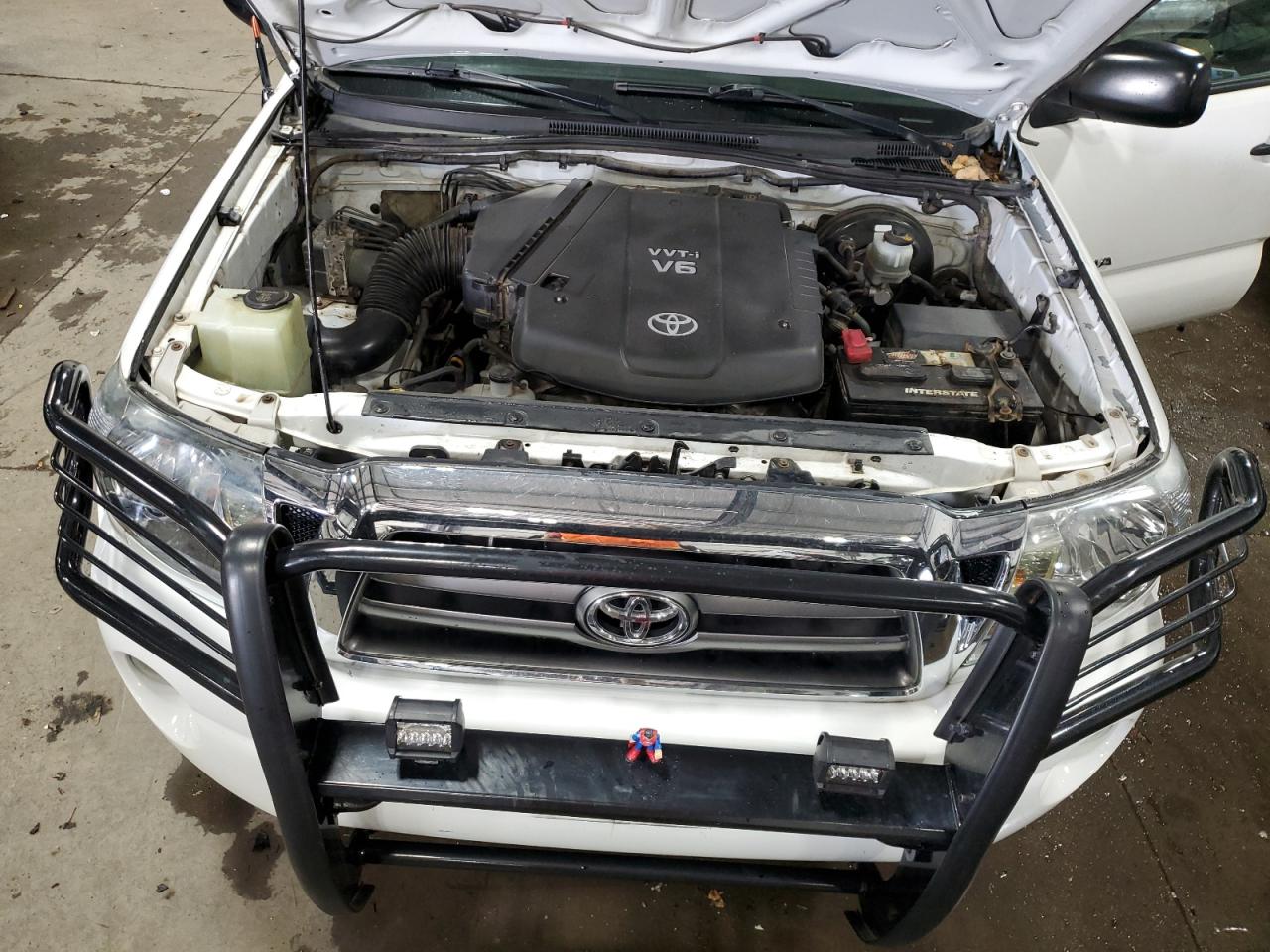 2009 Toyota Tacoma Double Cab White vin: 3TMLU42NX9M024494