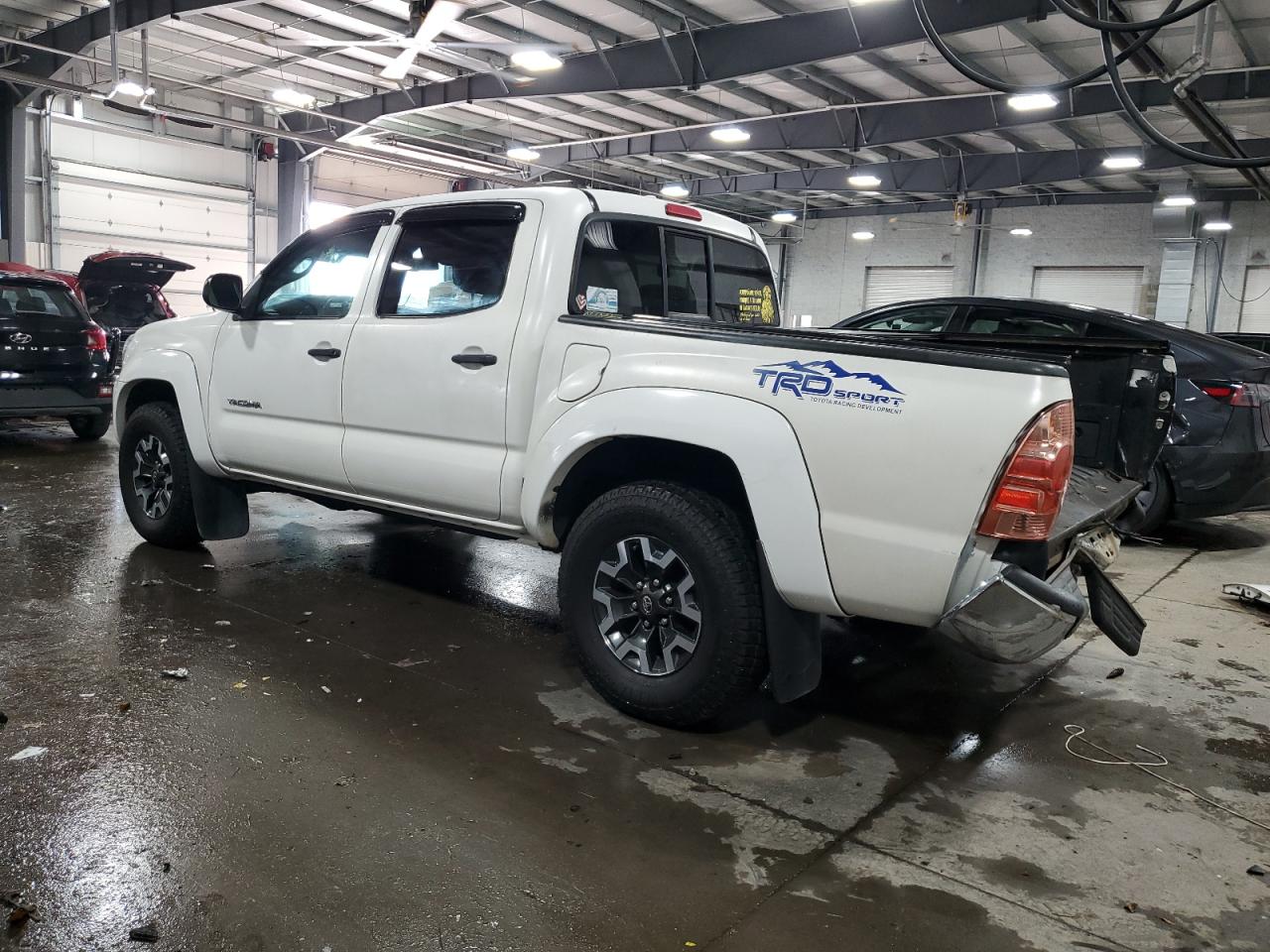 2009 Toyota Tacoma Double Cab White vin: 3TMLU42NX9M024494