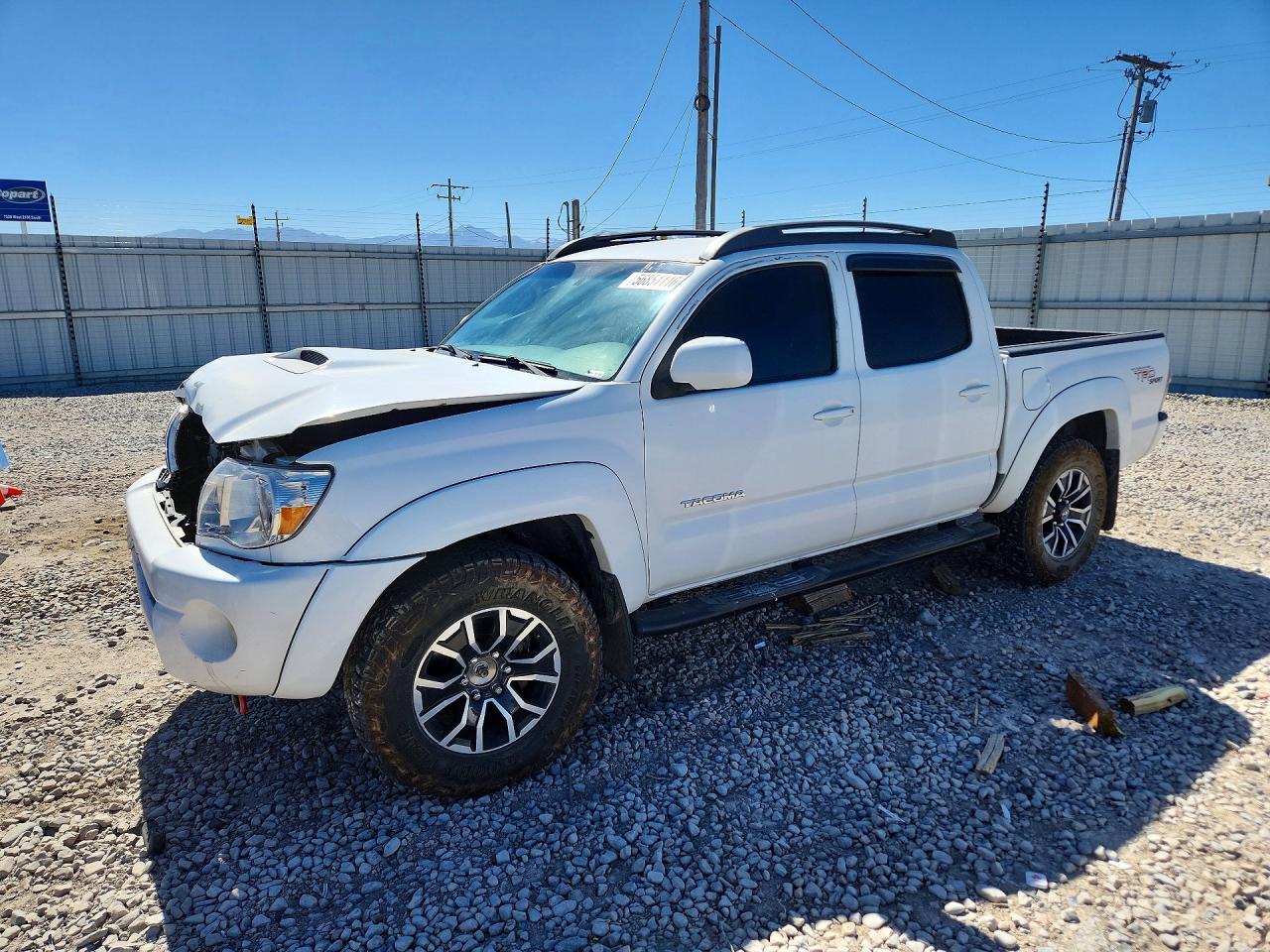 2009 Toyota Tacoma Double Cab Белый vin: 3TMLU42NX9M027959