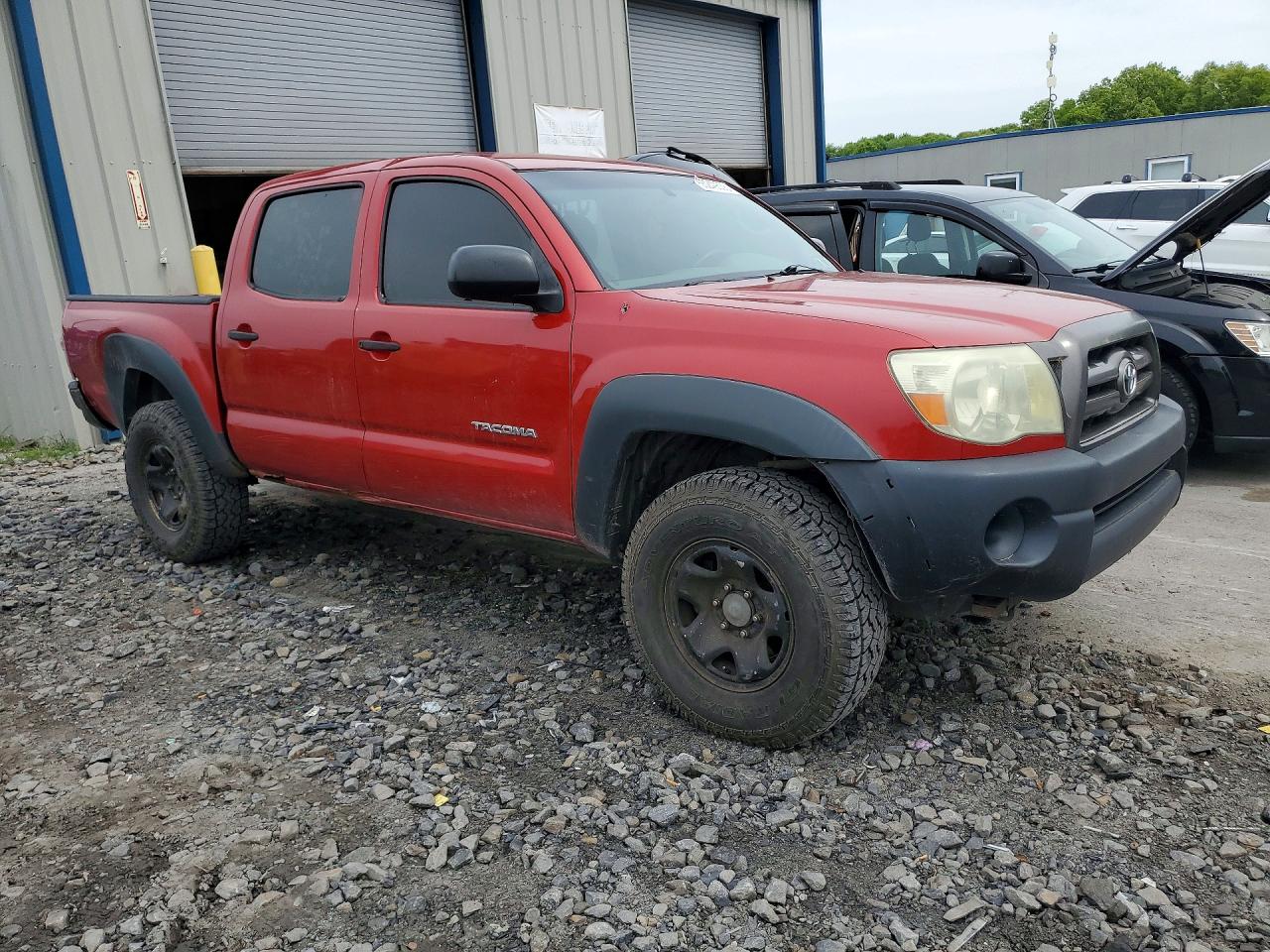 2009 Toyota Tacoma Double Cab Red vin: 3TMLU42NX9M033020