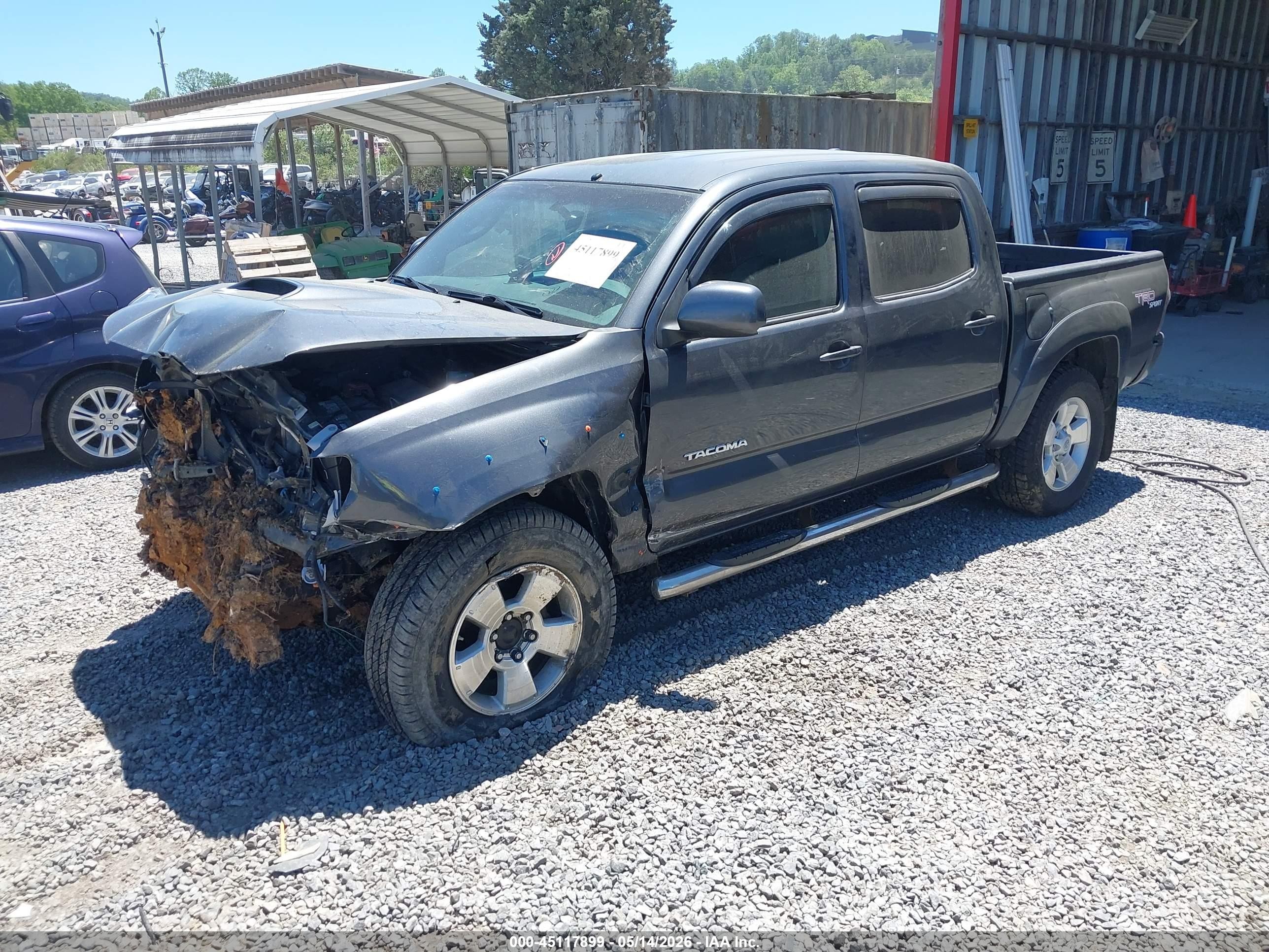 2009 Toyota Tacoma Base V6 Gray vin: 3TMLU42NX9M036077